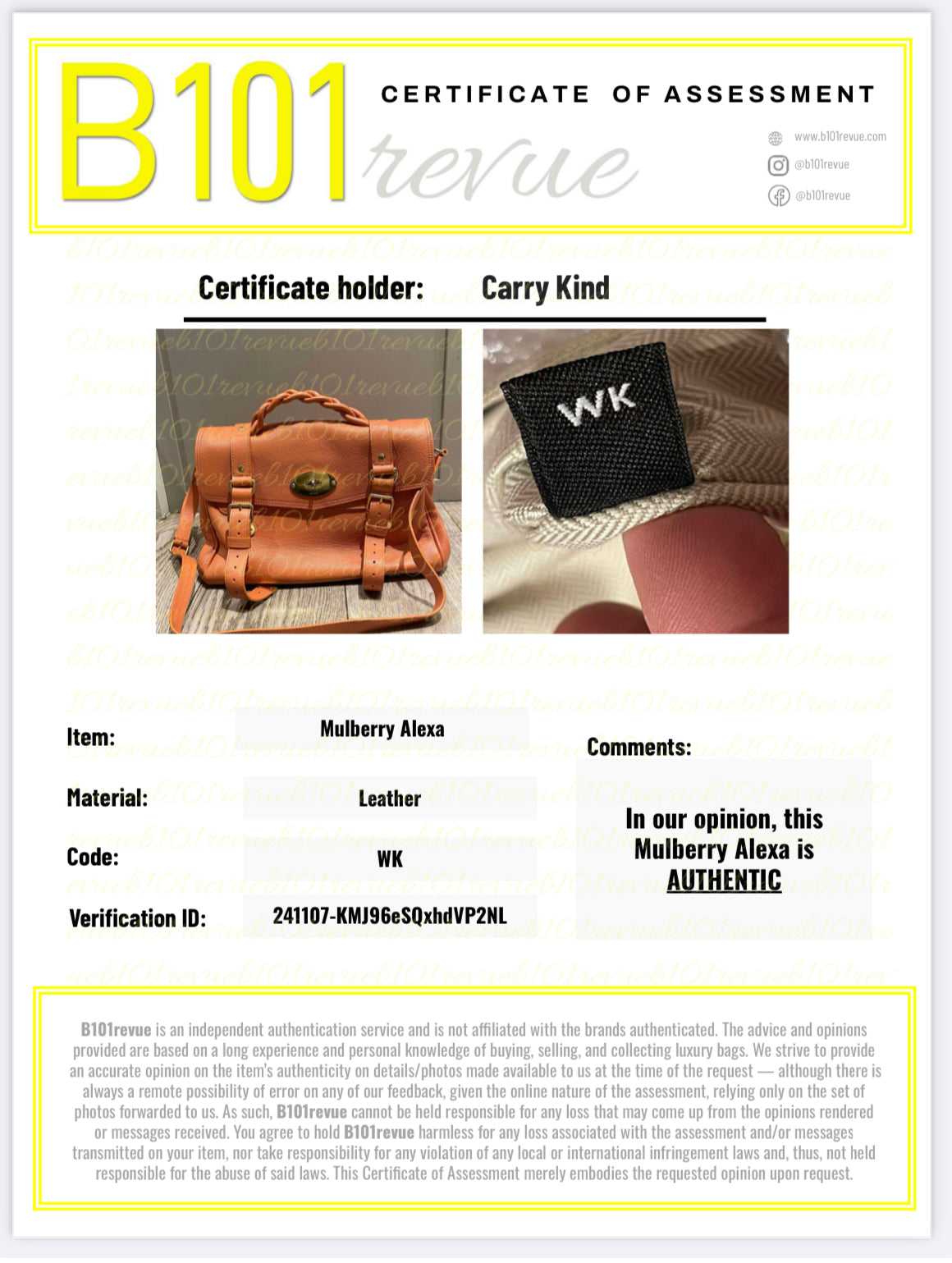 Preloved Mulberry Alexa Satchel Bag, Regular