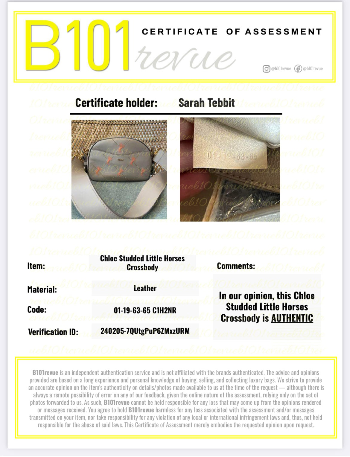 Preloved Chloe Galloping Horse Crossbody Bag