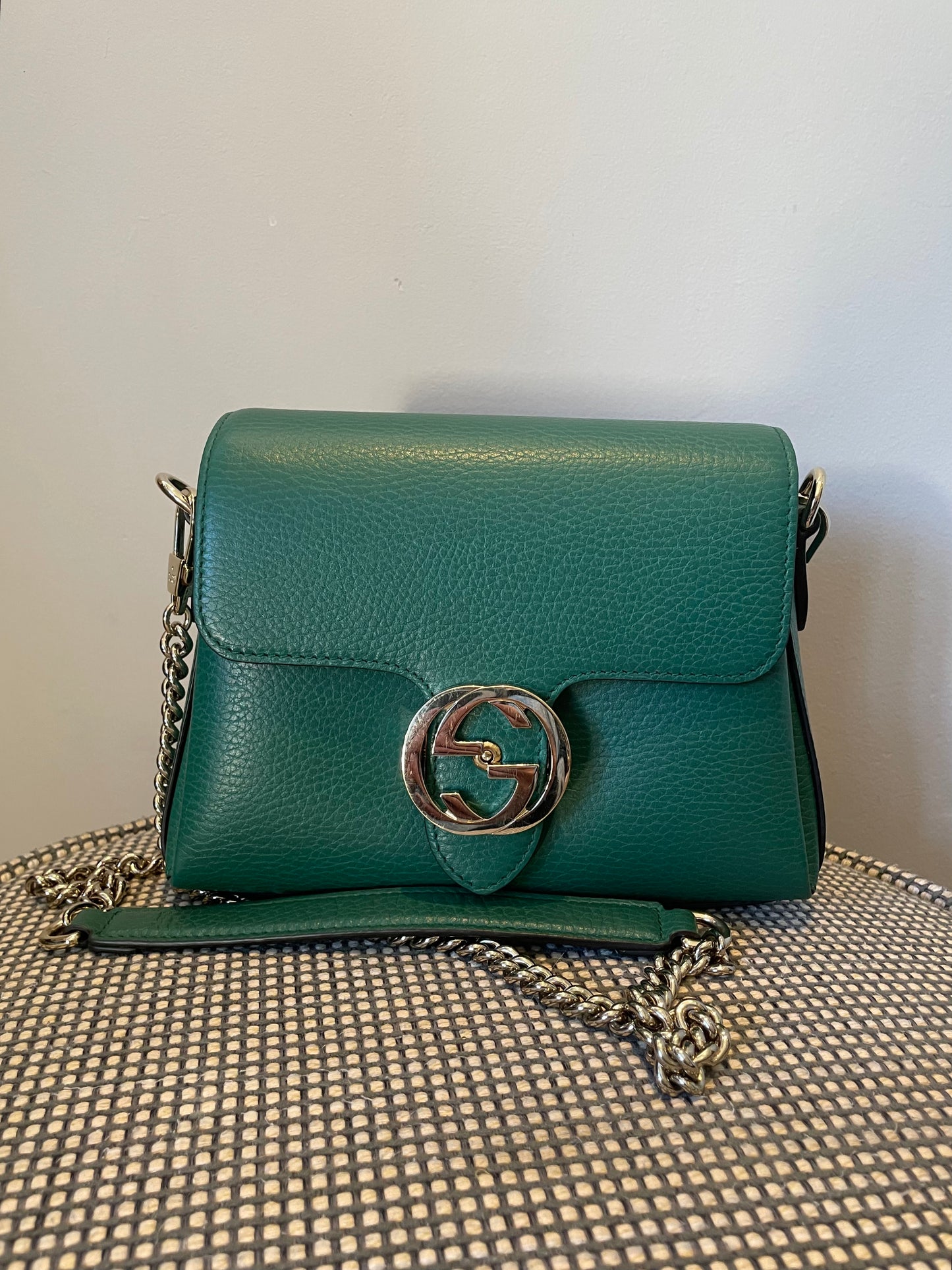 Preloved Gucci Dollar Interlocking G Crossbody Shoulder Bag