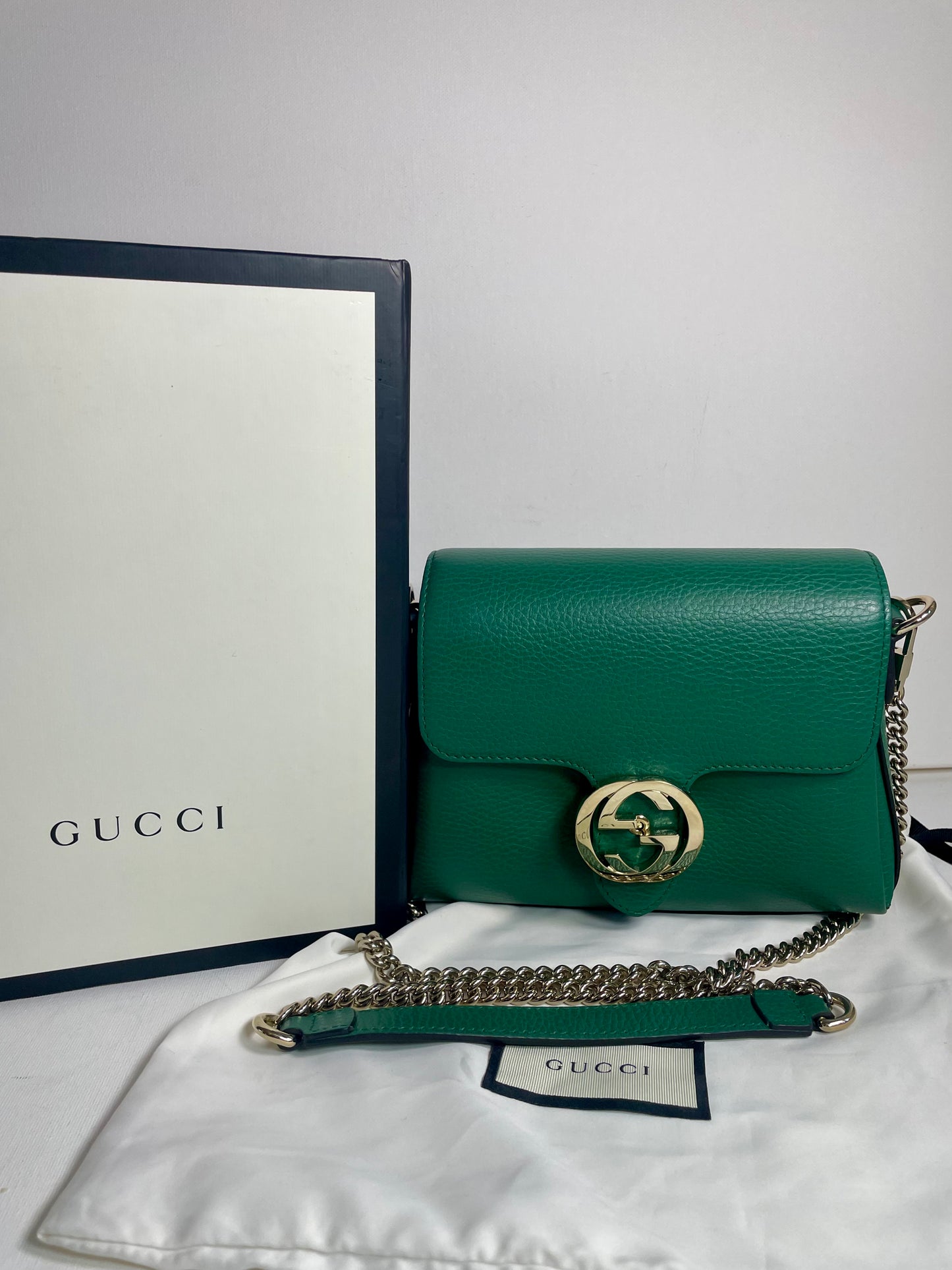 Preloved Gucci Dollar Interlocking G Crossbody Shoulder Bag