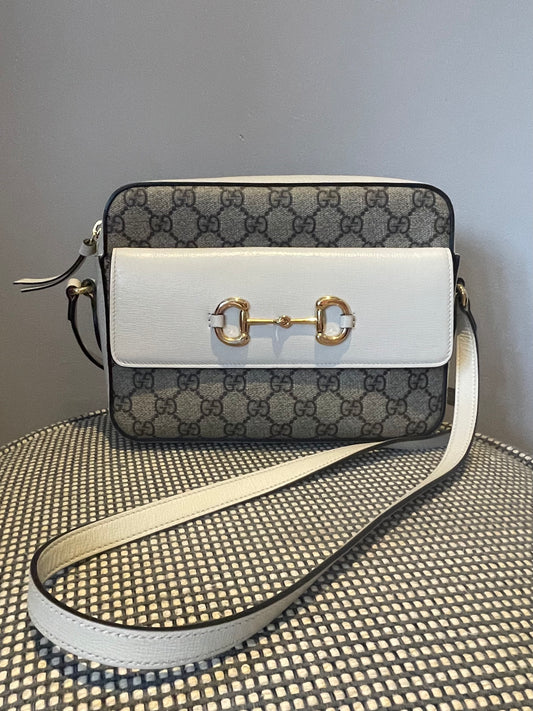 Preloved Gucci GG Horsebit 1955 Crossbody Bag, Small