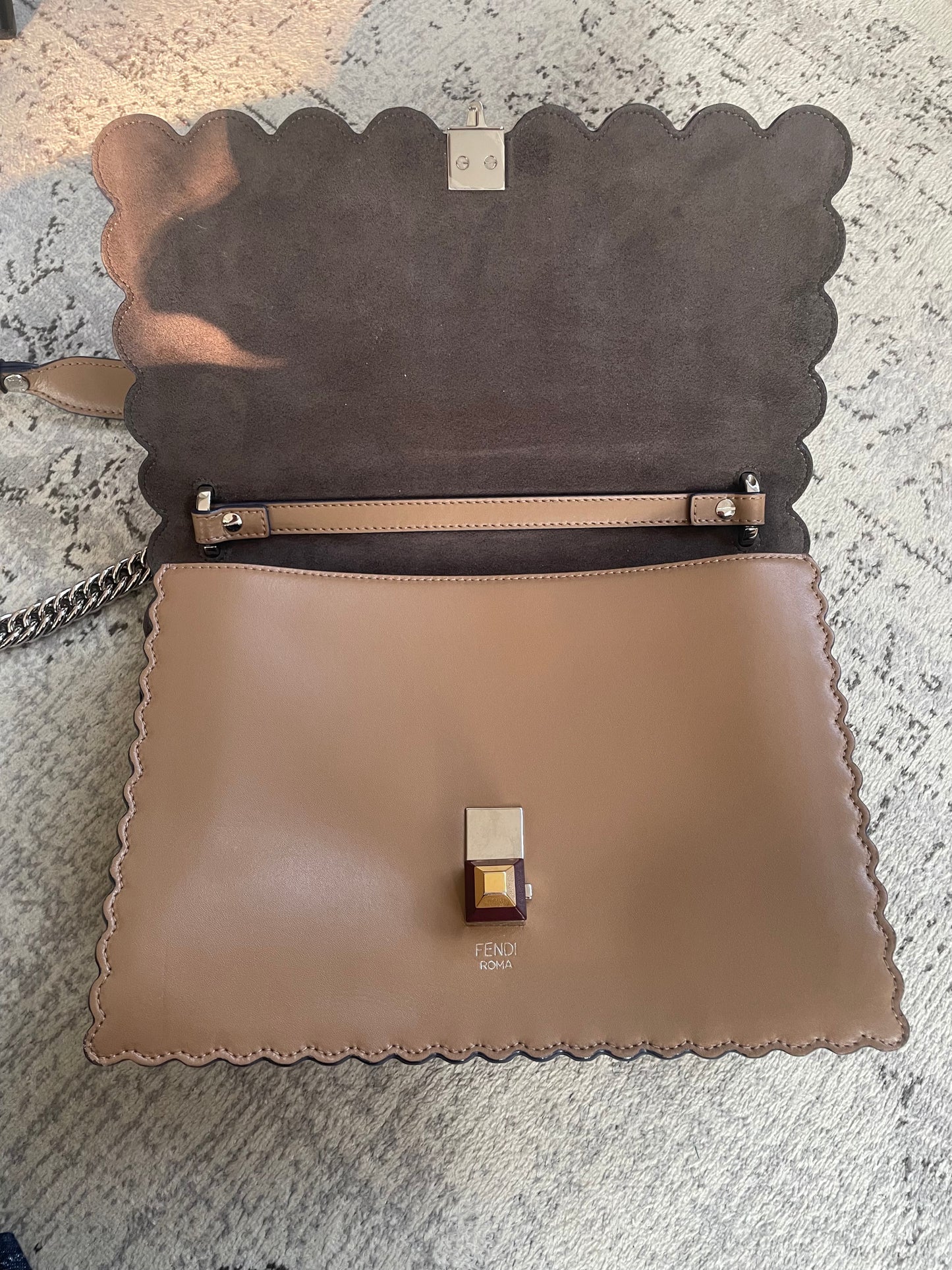 Preloved Fendi Kan I Two Way Shoulder Bag, Medium