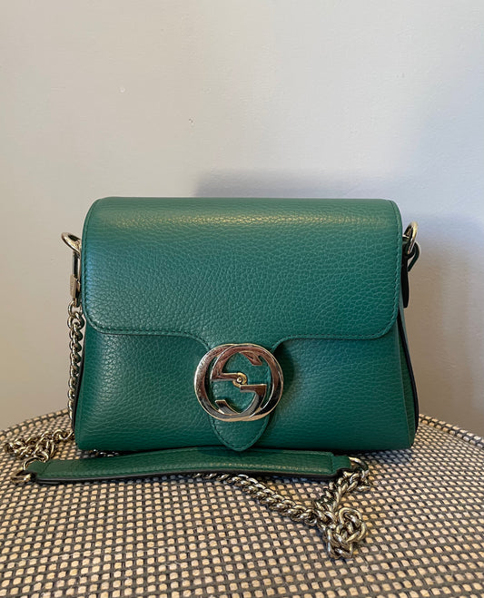 Preloved Gucci Dollar Interlocking G Crossbody Shoulder Bag