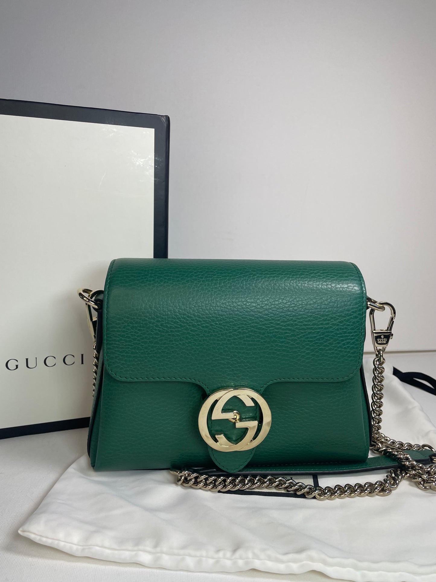 Preloved Gucci Dollar Interlocking G Crossbody Shoulder Bag