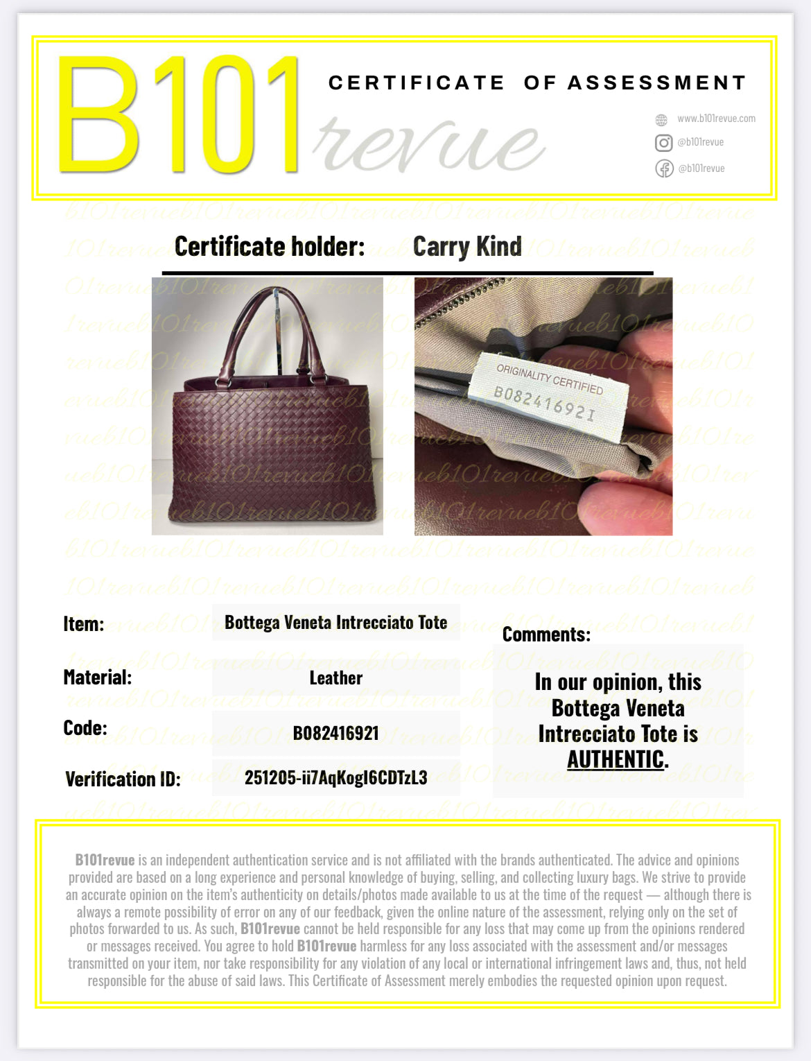 Preloved Bottega Veneta Milano Tote Bag, Medium