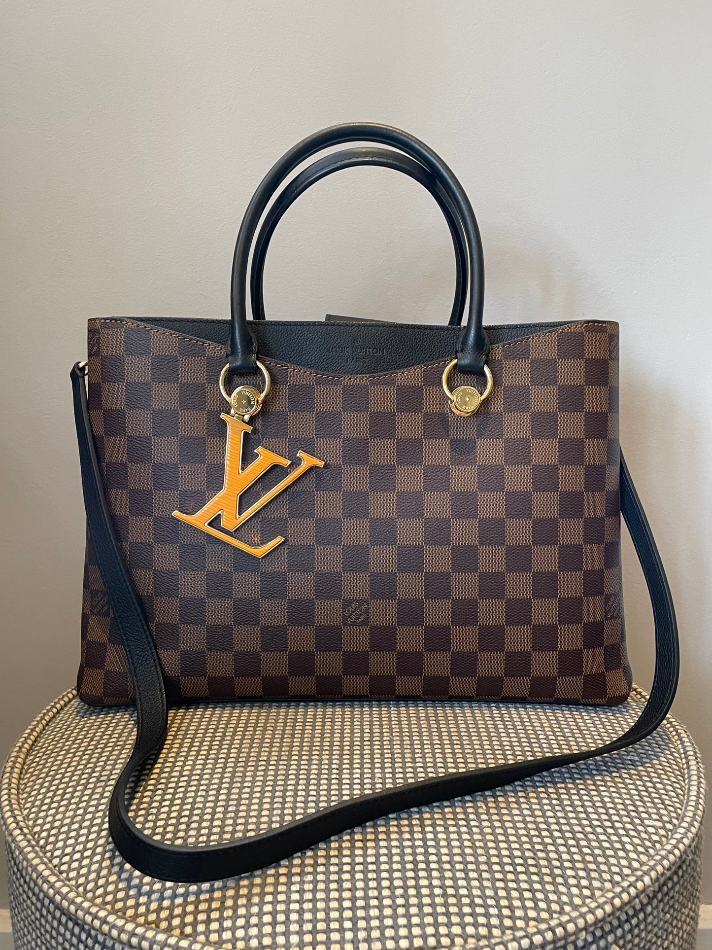 Preloved Louis Vuitton Damier Ebene Riverside Tote Bag