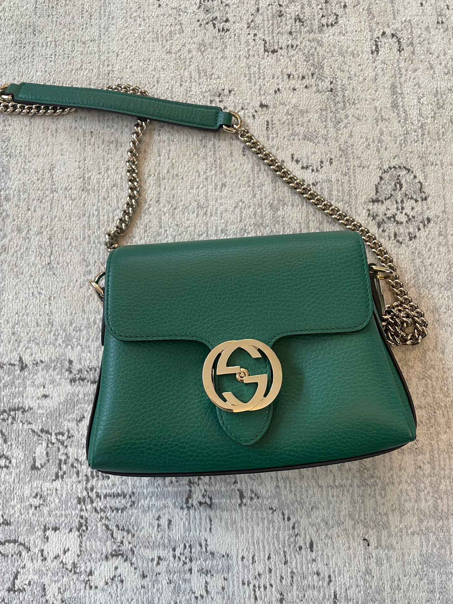 Preloved Gucci Dollar Interlocking G Crossbody Shoulder Bag