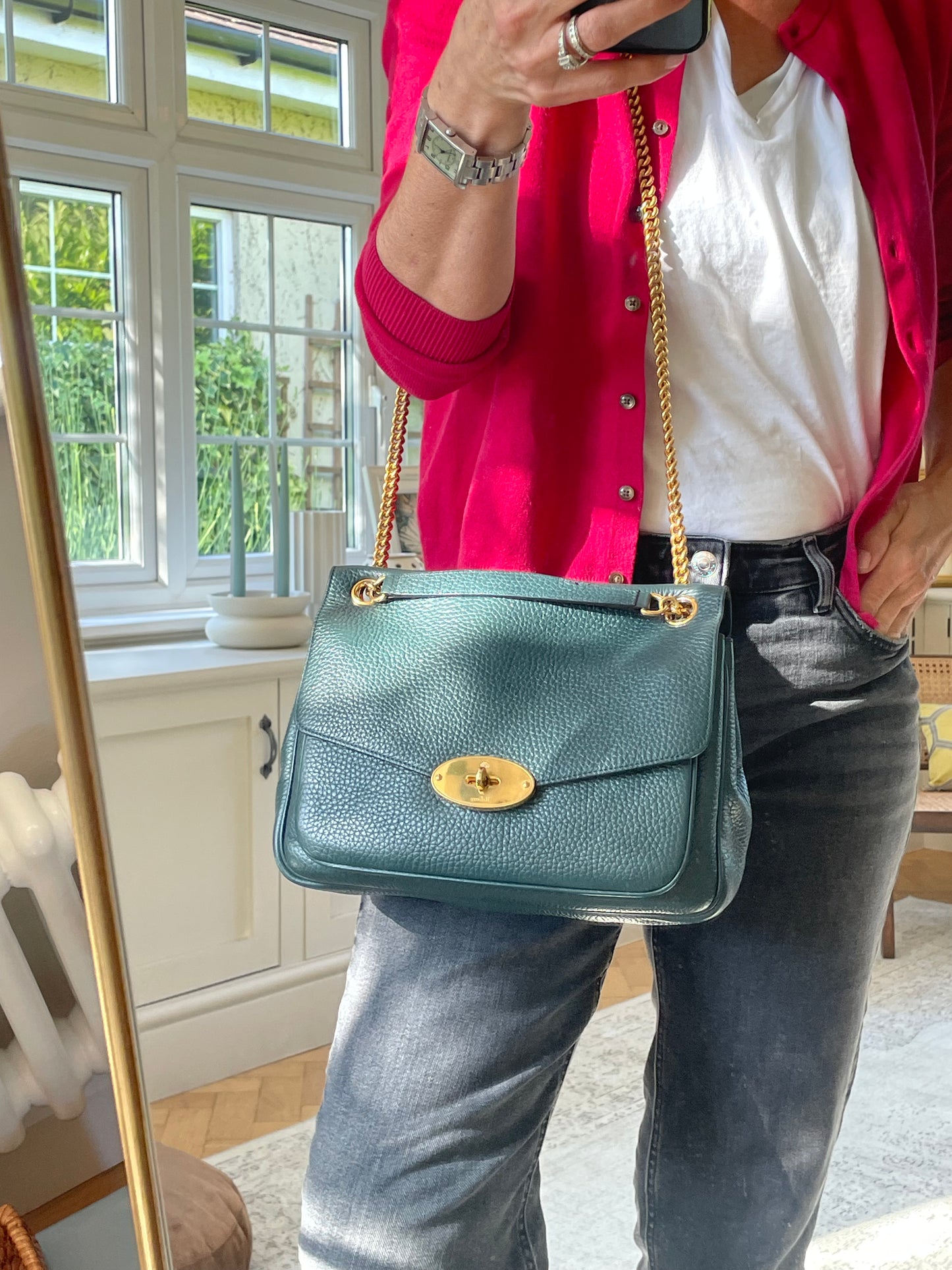 Preloved Mulberry Darley Soft Satchel Shoulder Bag