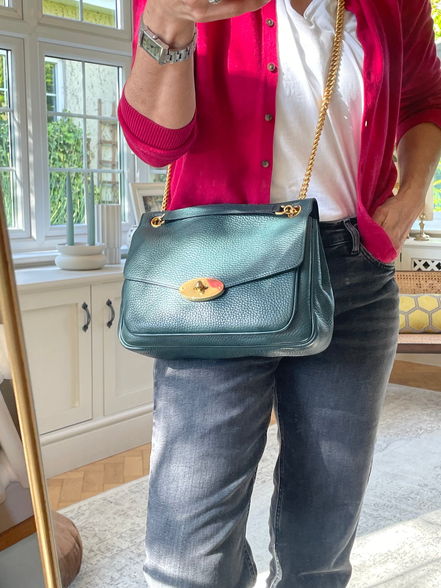 Preloved Mulberry Darley Soft Satchel Shoulder Bag