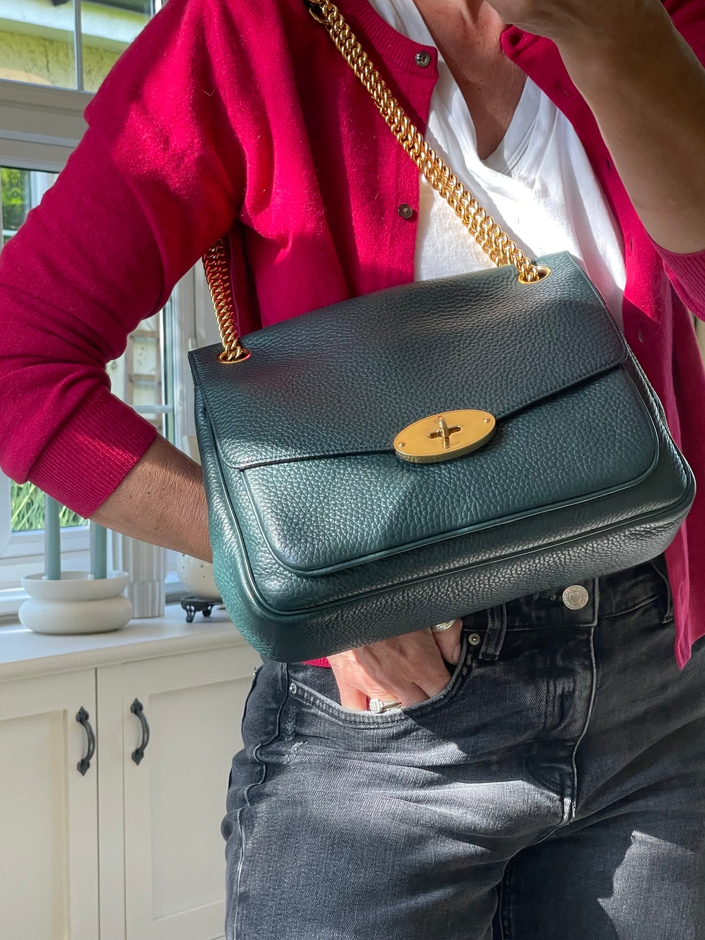 Preloved Mulberry Darley Soft Satchel Shoulder Bag