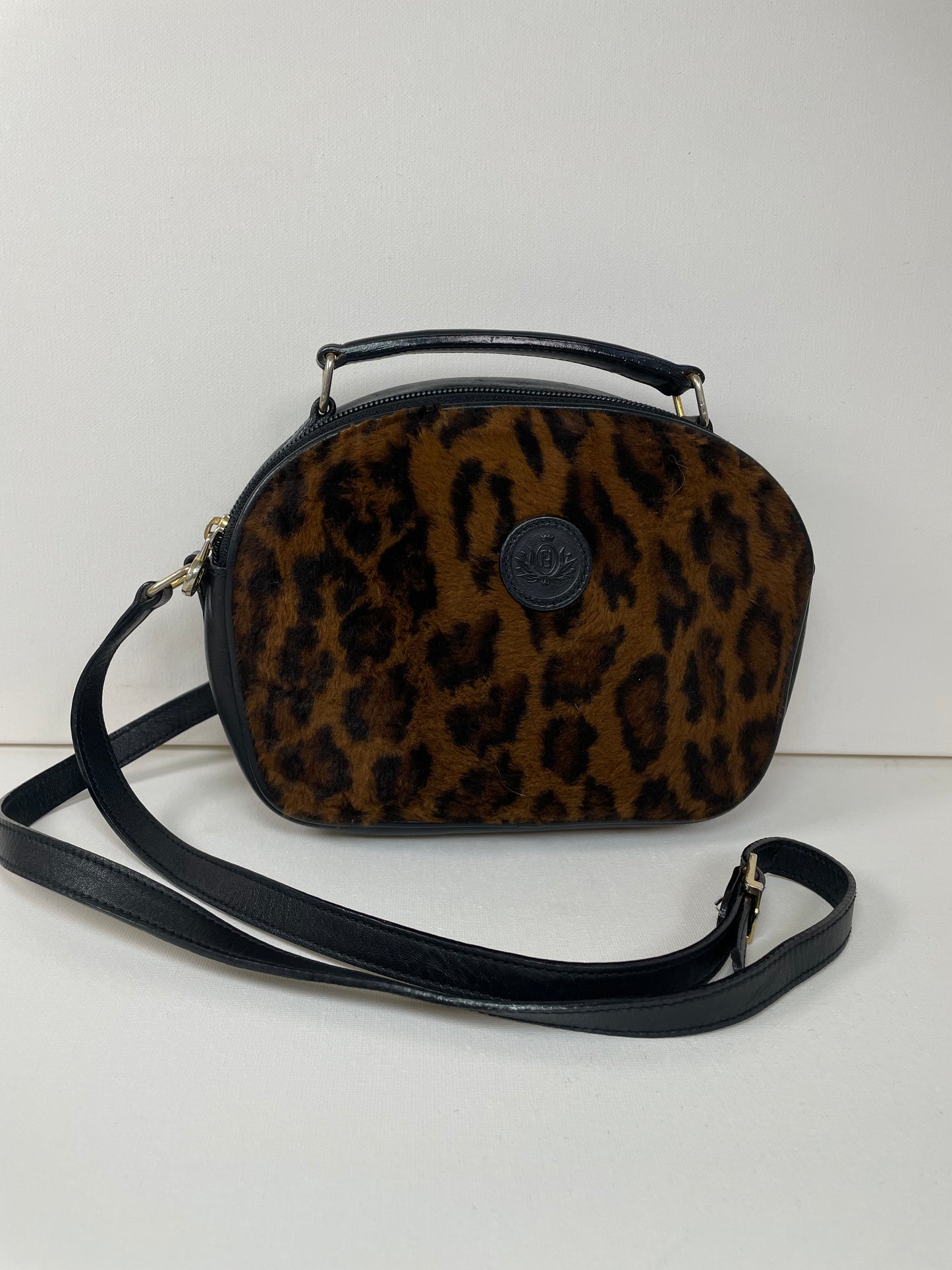 Preloved, Vintage Fendi Leopard Print Crossbody Bag