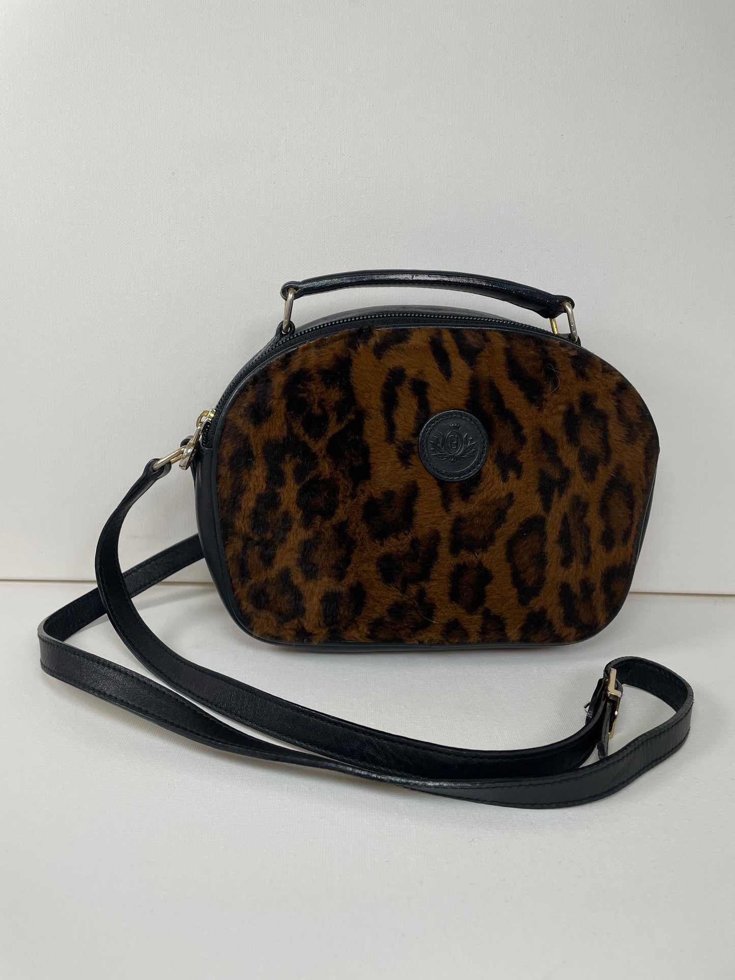 Preloved, Vintage Fendi Leopard Print Crossbody Bag