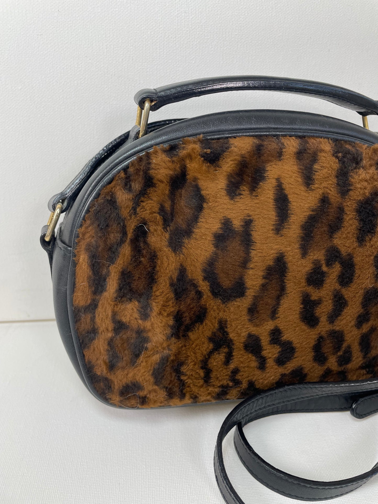 Preloved, Vintage Fendi Leopard Print Crossbody Bag