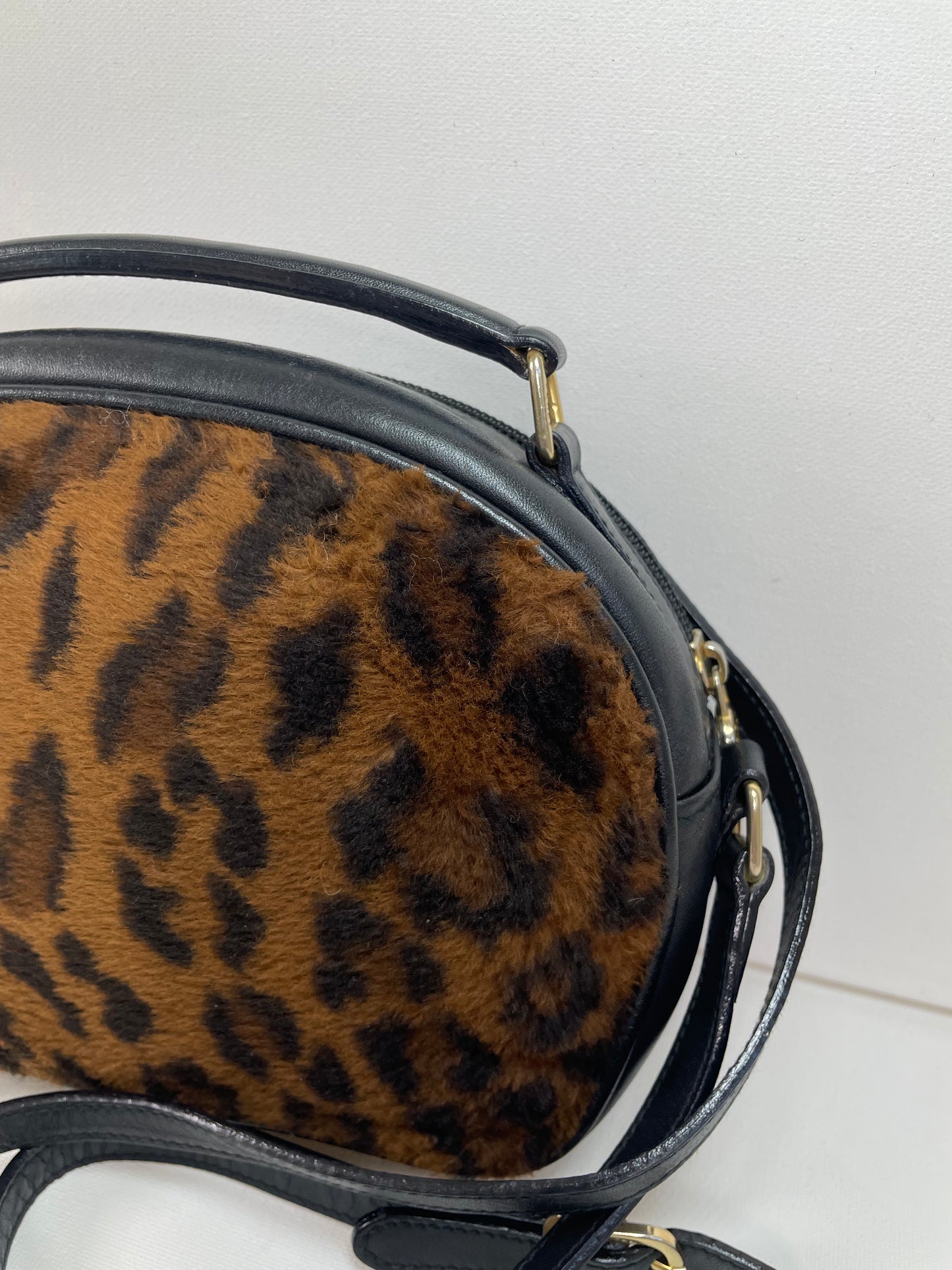 Preloved, Vintage Fendi Leopard Print Crossbody Bag