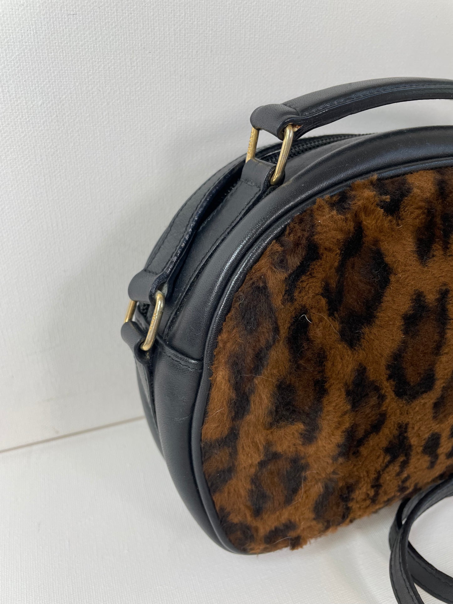 Preloved, Vintage Fendi Leopard Print Crossbody Bag