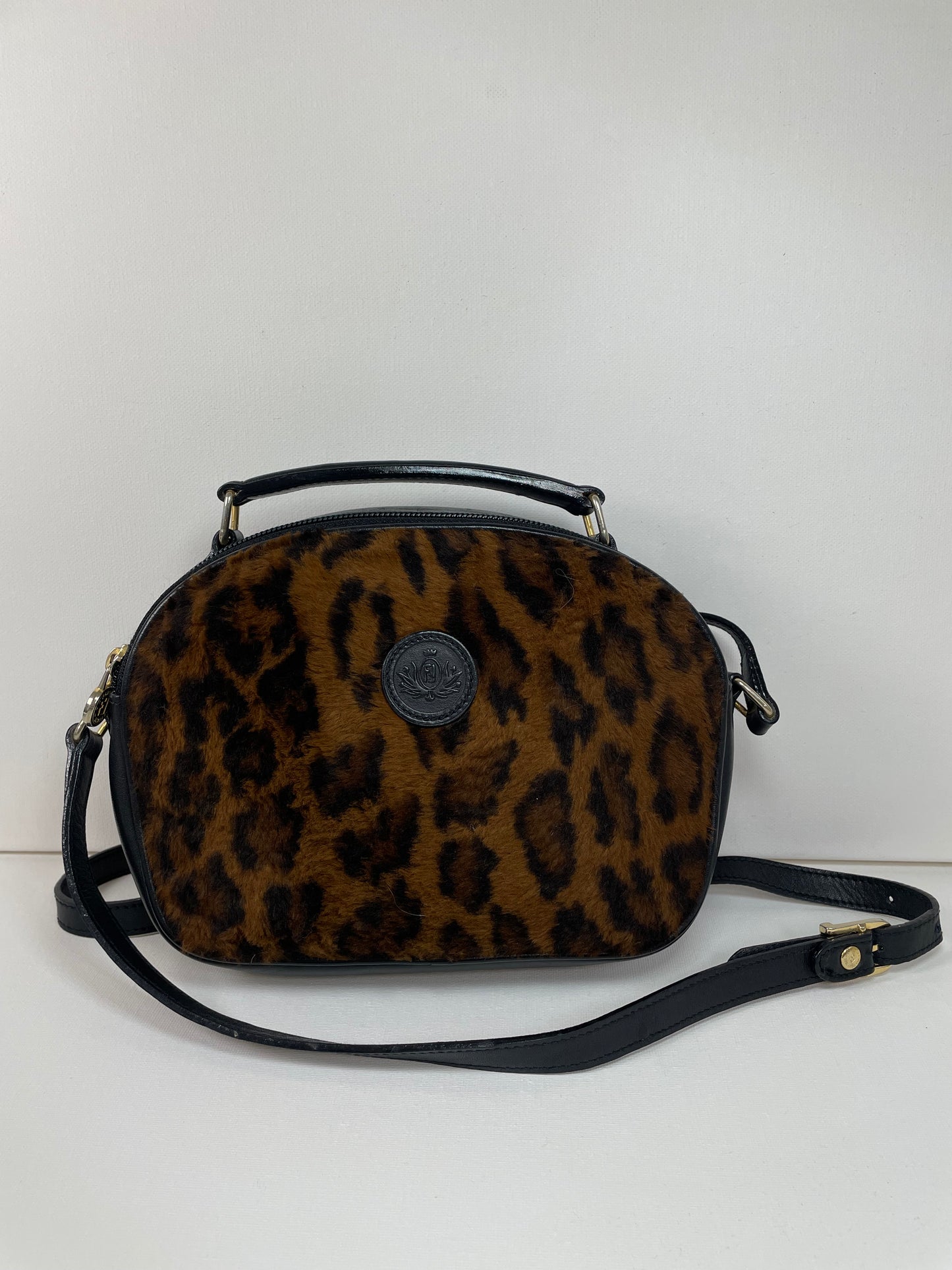 Preloved, Vintage Fendi Leopard Print Crossbody Bag