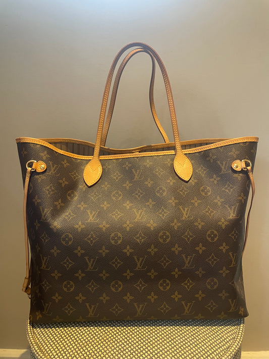 Preloved Louis Vuitton Monogram Canvas Neverfull Shopping Tote, GM