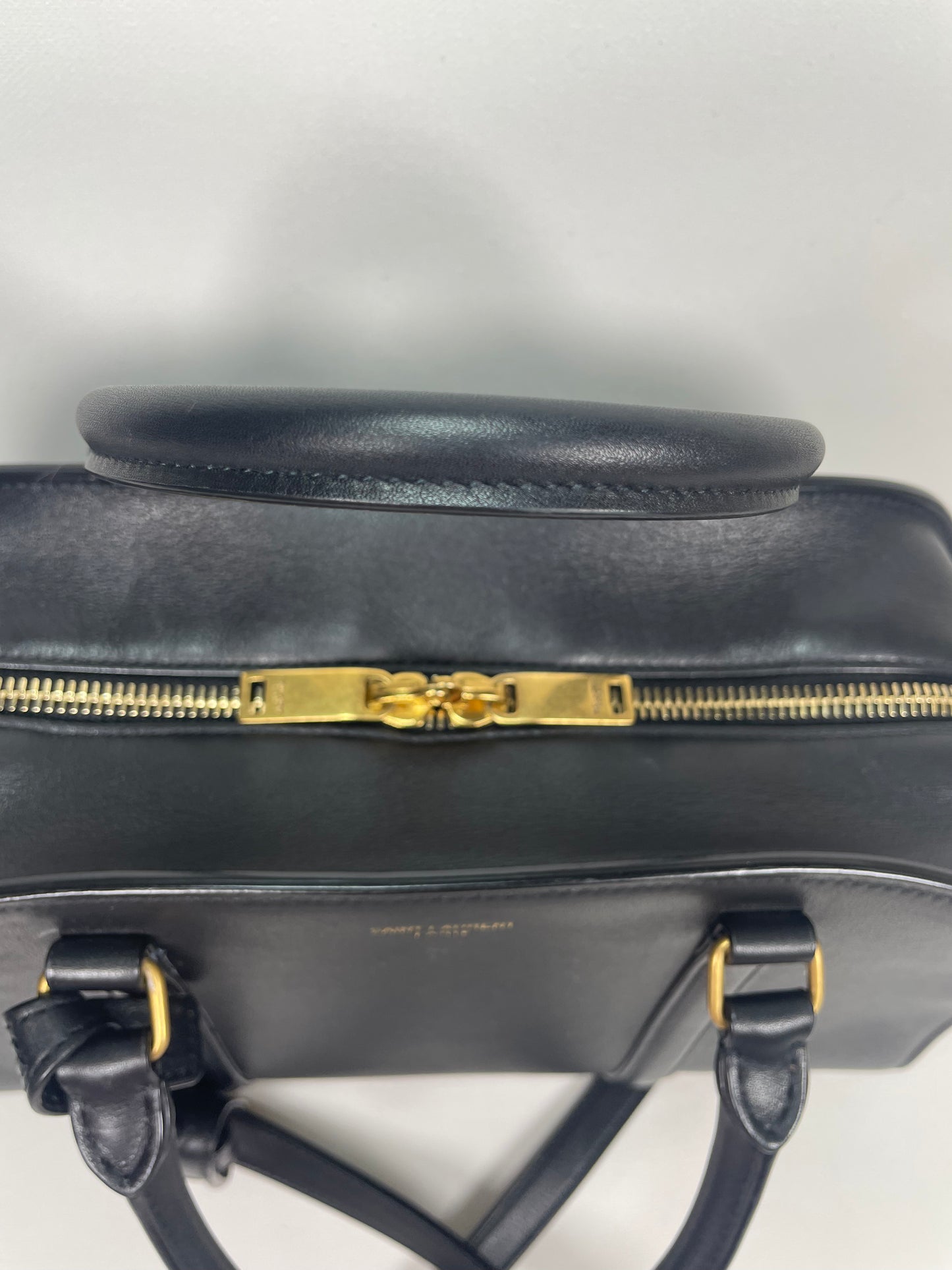 Preloved Saint Laurent Lock  Duffle Top Handle Bag, Baby