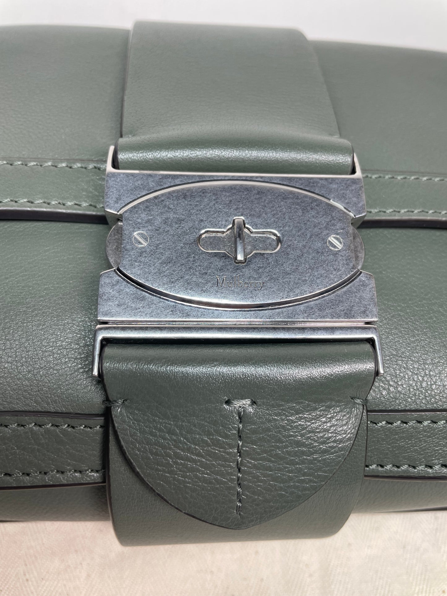 Preloved Mulberry Utility Postman’s Lock Satchel Bag