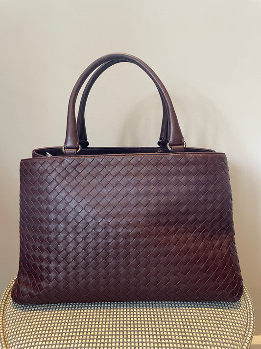 Preloved Bottega Veneta Milano Tote Bag, Medium