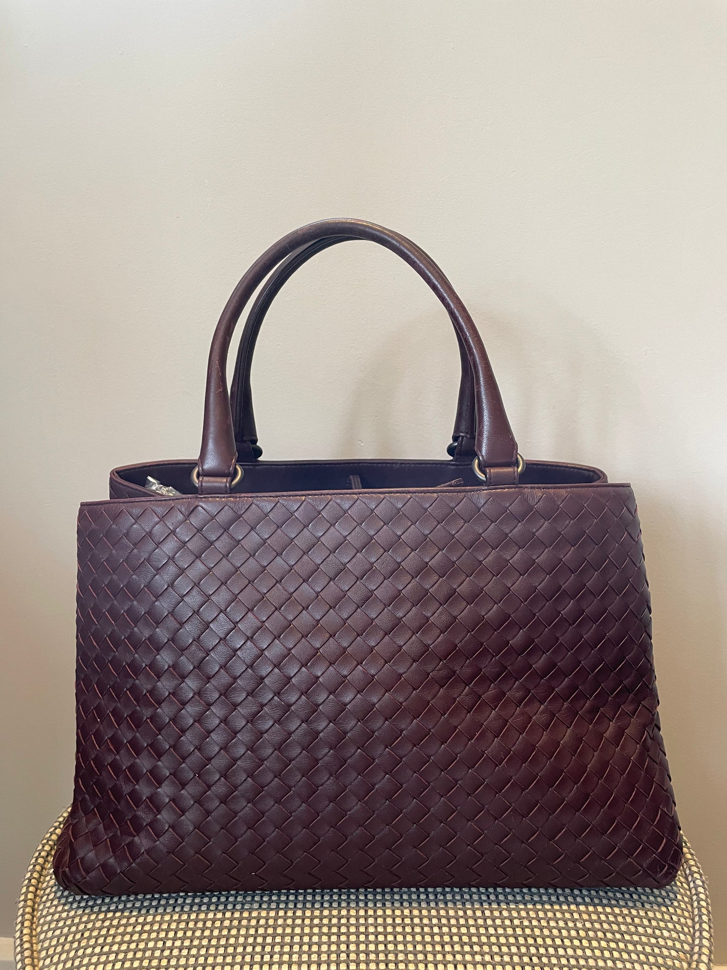 Preloved Bottega Veneta Milano Tote Bag, Medium