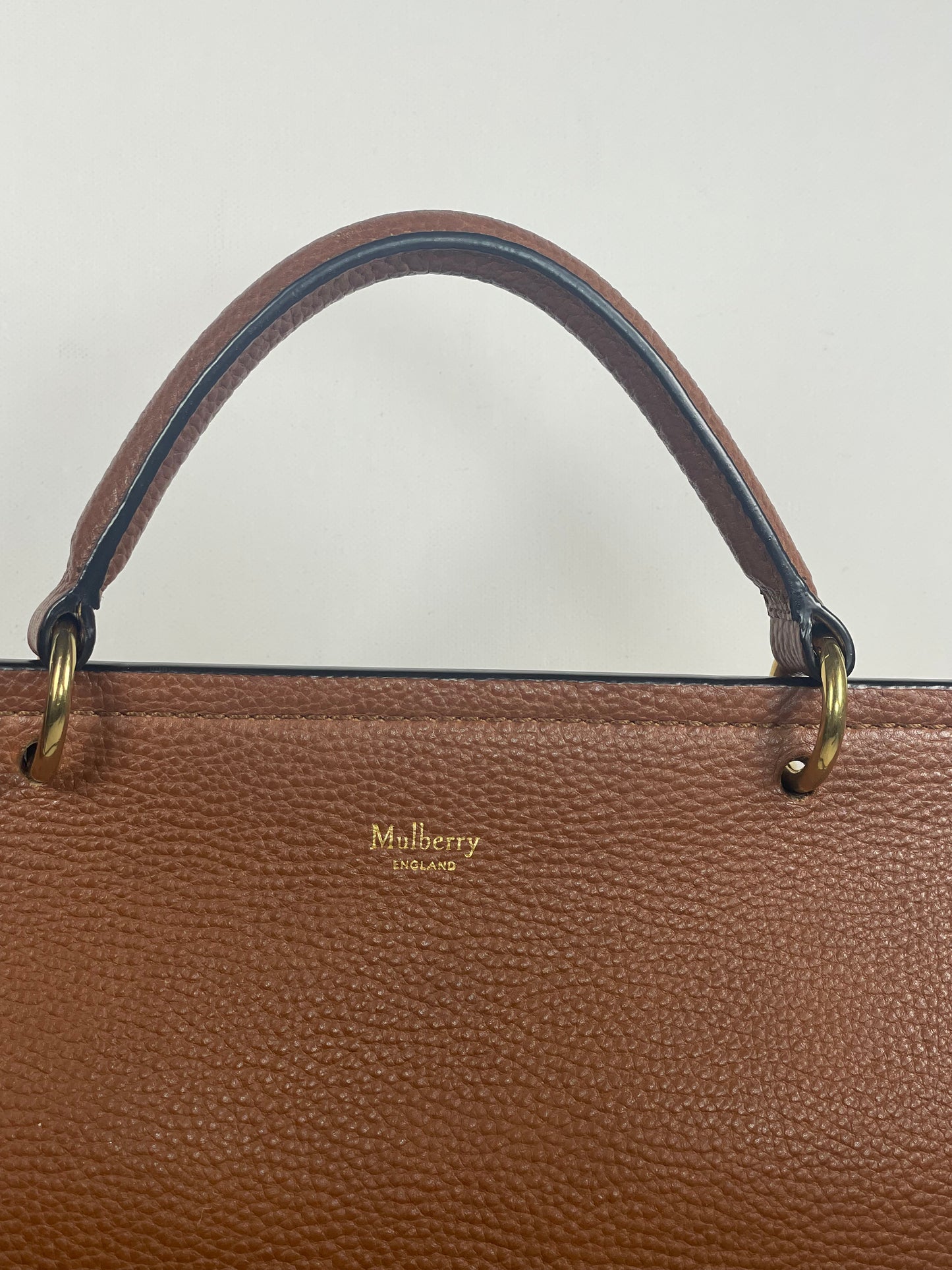 Preloved Mulberry Amberley Top Handle Satchel Bag, Large