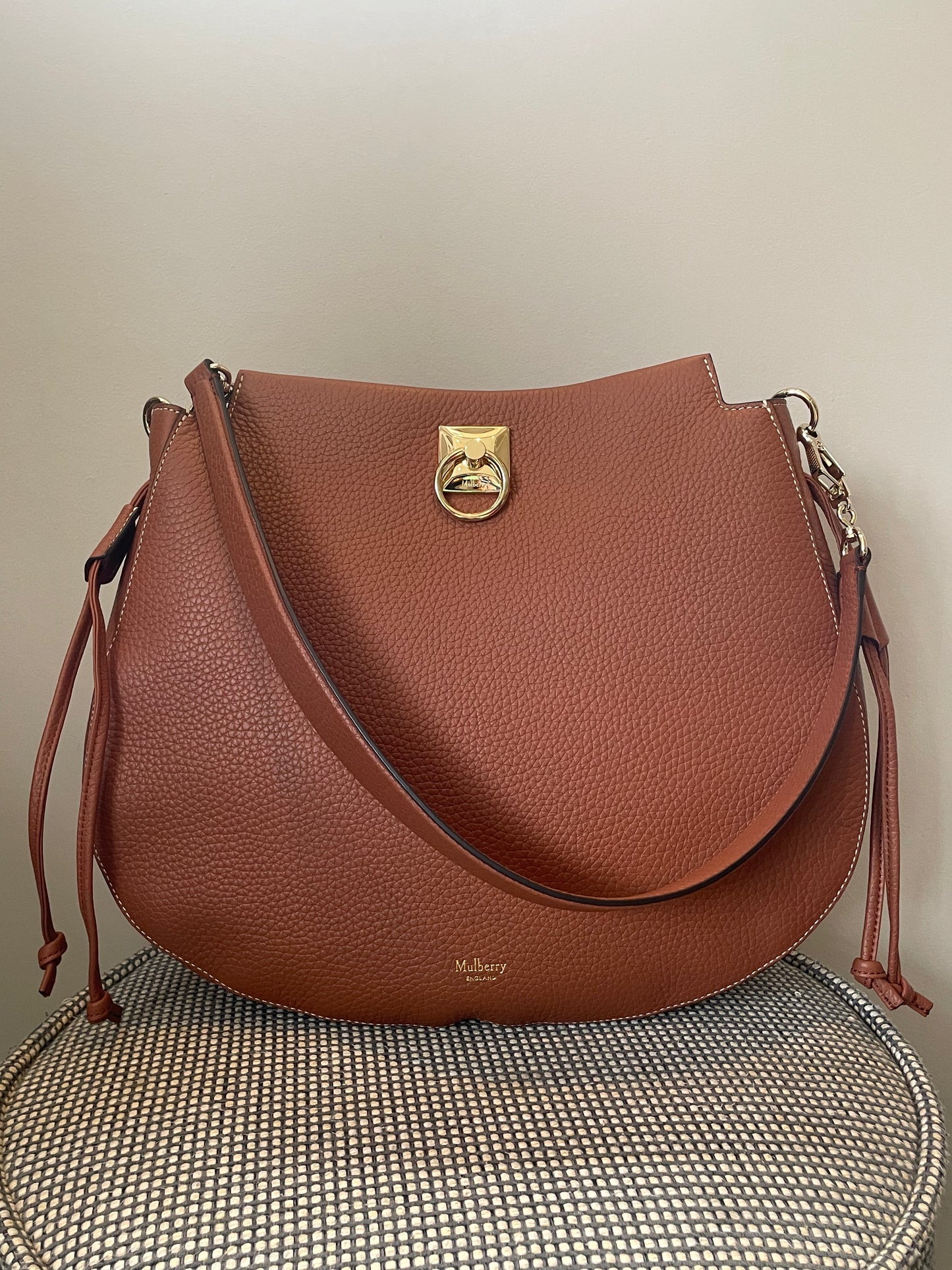 Preloved Mulberry Iris Hobo Shoulder Bag, Large