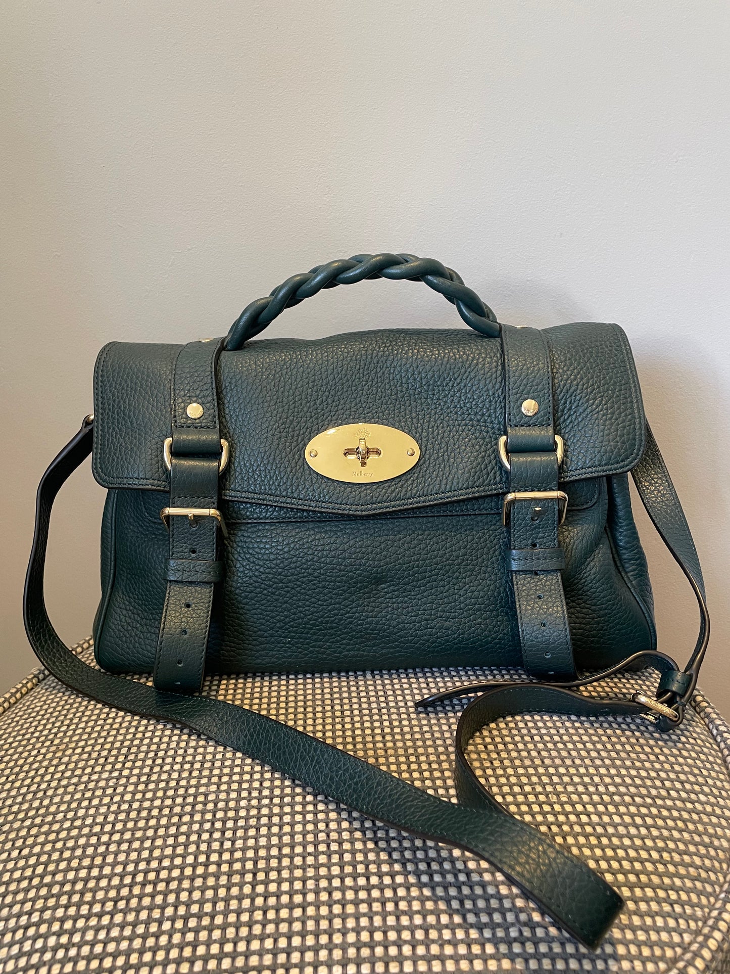 Preloved Mulberry Alexa Satchel Bag, Medium