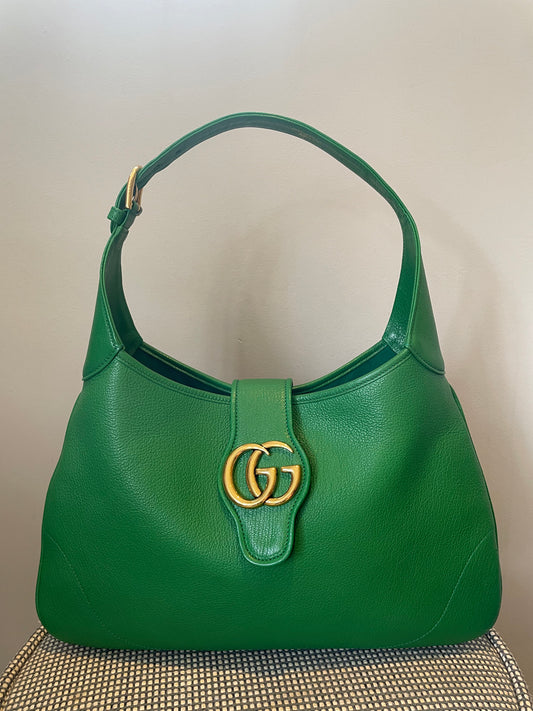 Preloved Gucci Aphrodite Shoulder Hobo Bag, Medium