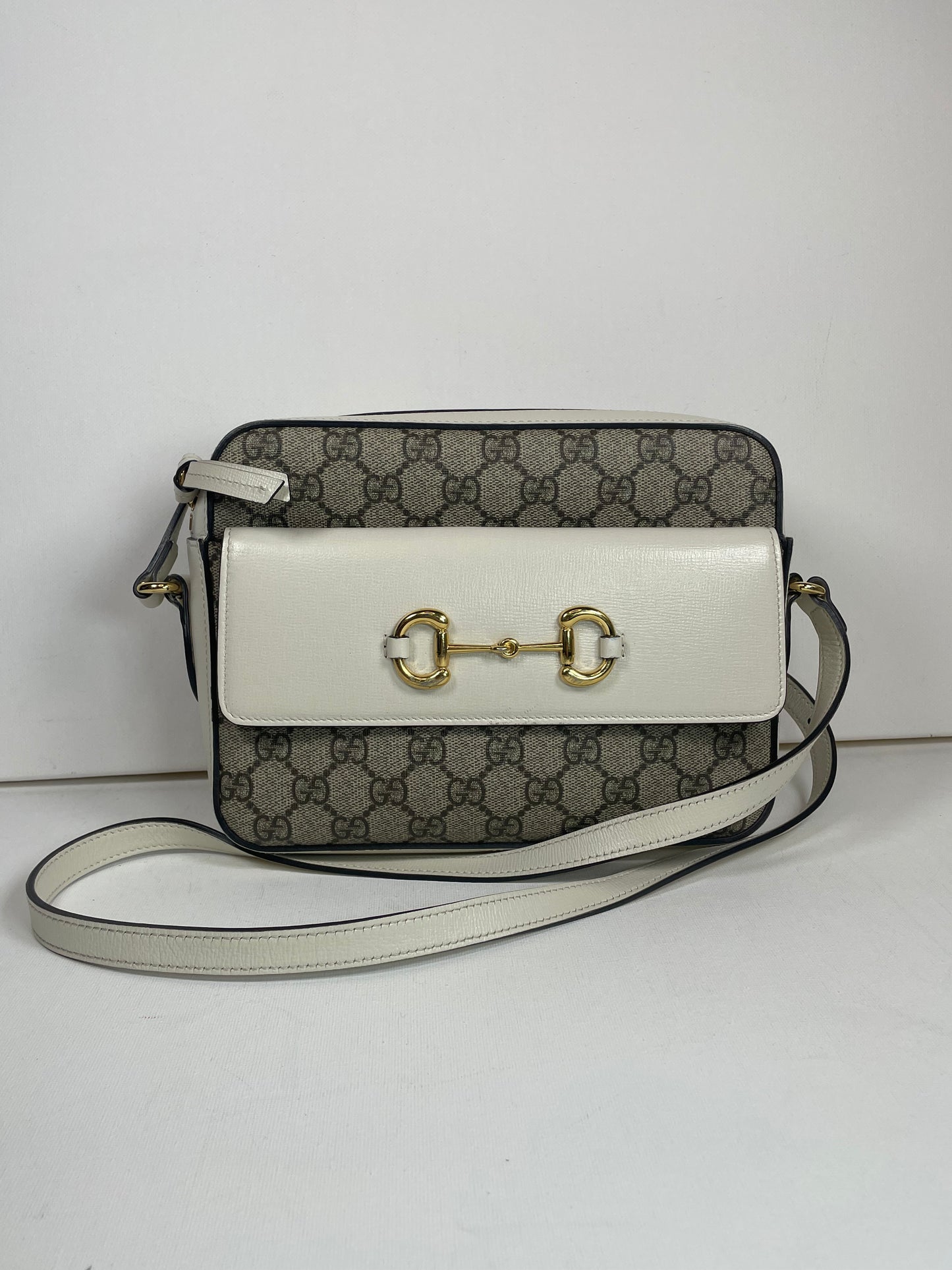 Preloved Gucci GG Horsebit 1955 Crossbody Bag, Small