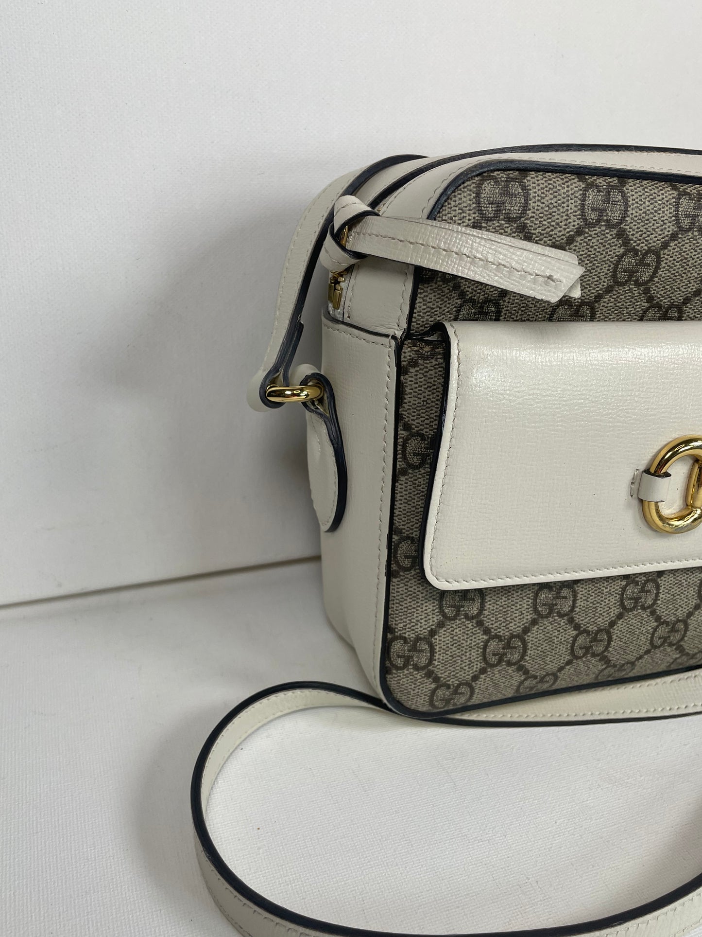 Preloved Gucci GG Horsebit 1955 Crossbody Bag, Small