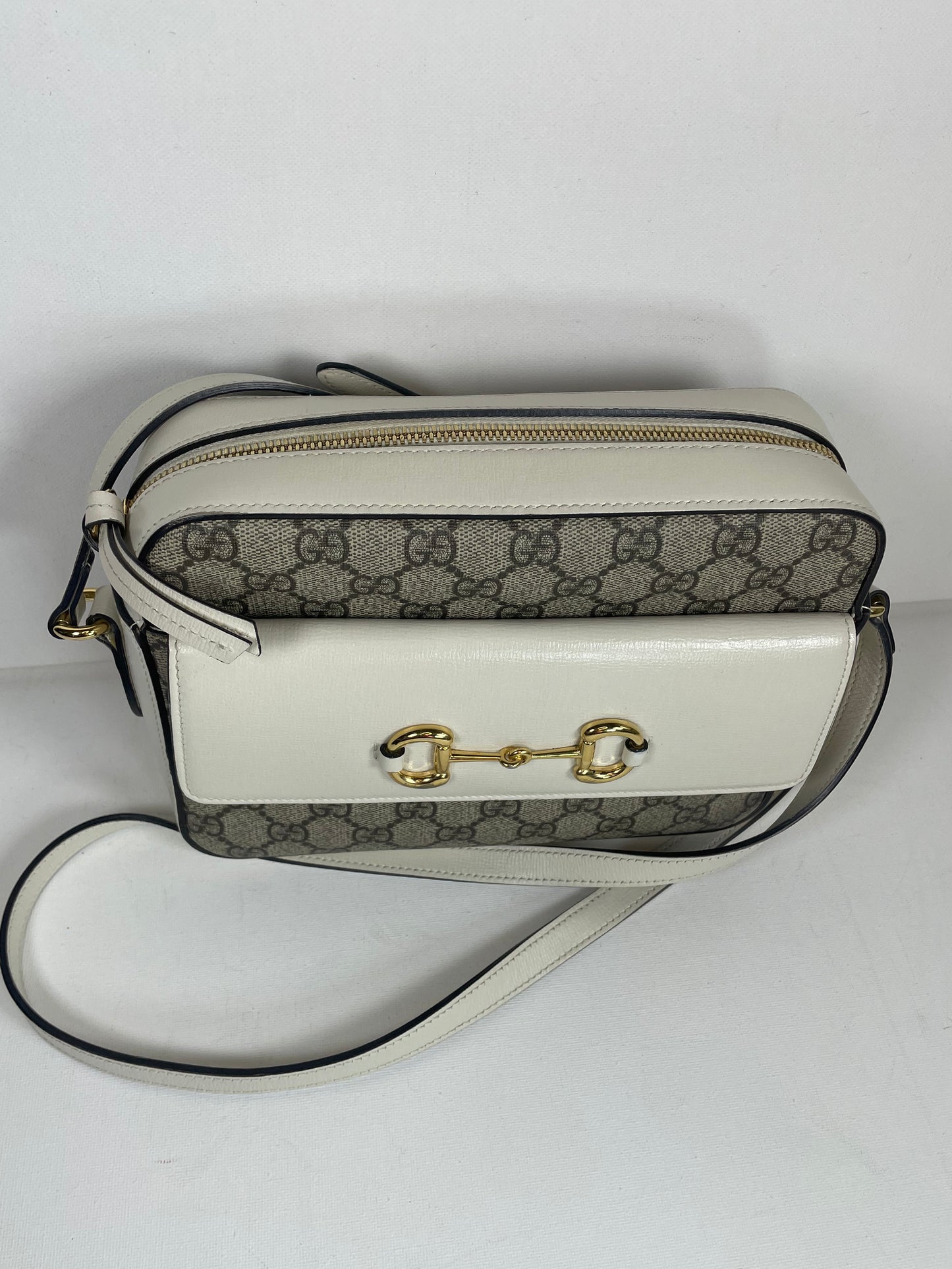 Preloved Gucci GG Horsebit 1955 Crossbody Bag, Small