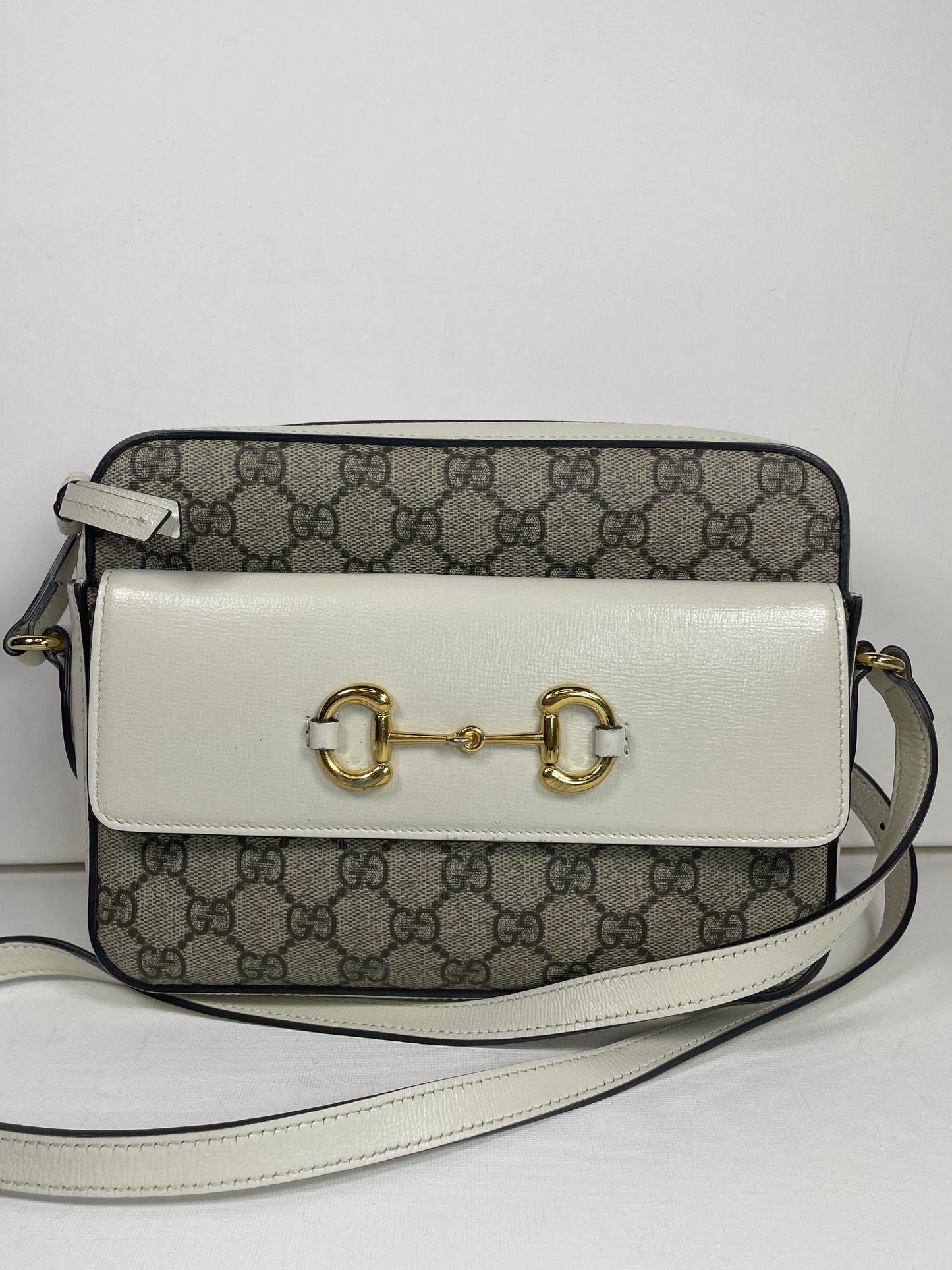 Preloved Gucci GG Horsebit 1955 Crossbody Bag, Small