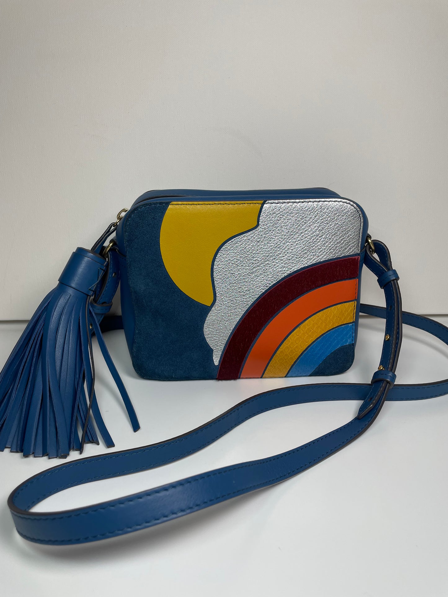 Preloved Anya Hindmarch Silver Cloud Crossbody Bag