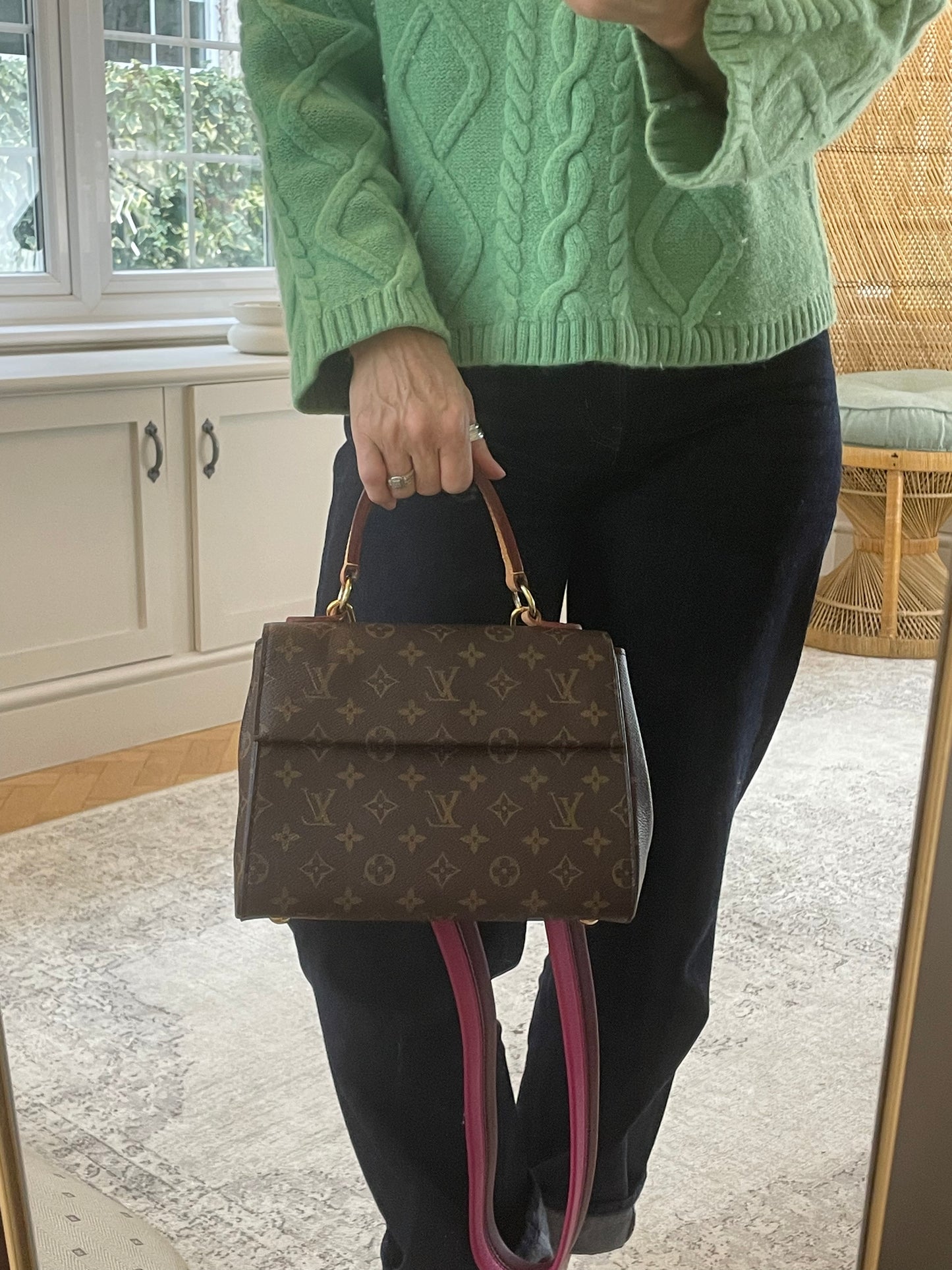 Preloved Louis Vuitton Cluny BB Crossbody Bag