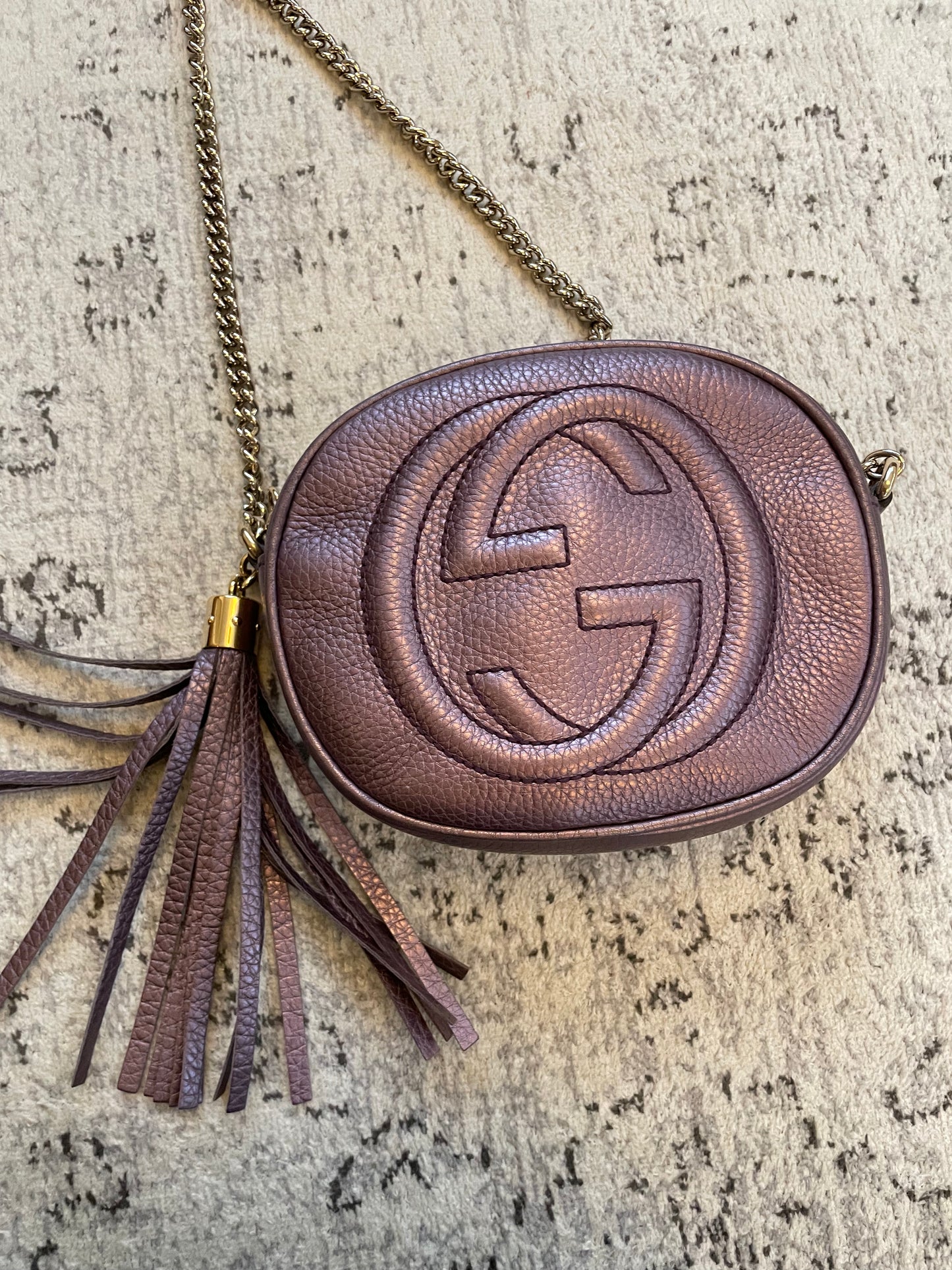 Preloved Gucci Soho Chain Crossbody Bag, Mini