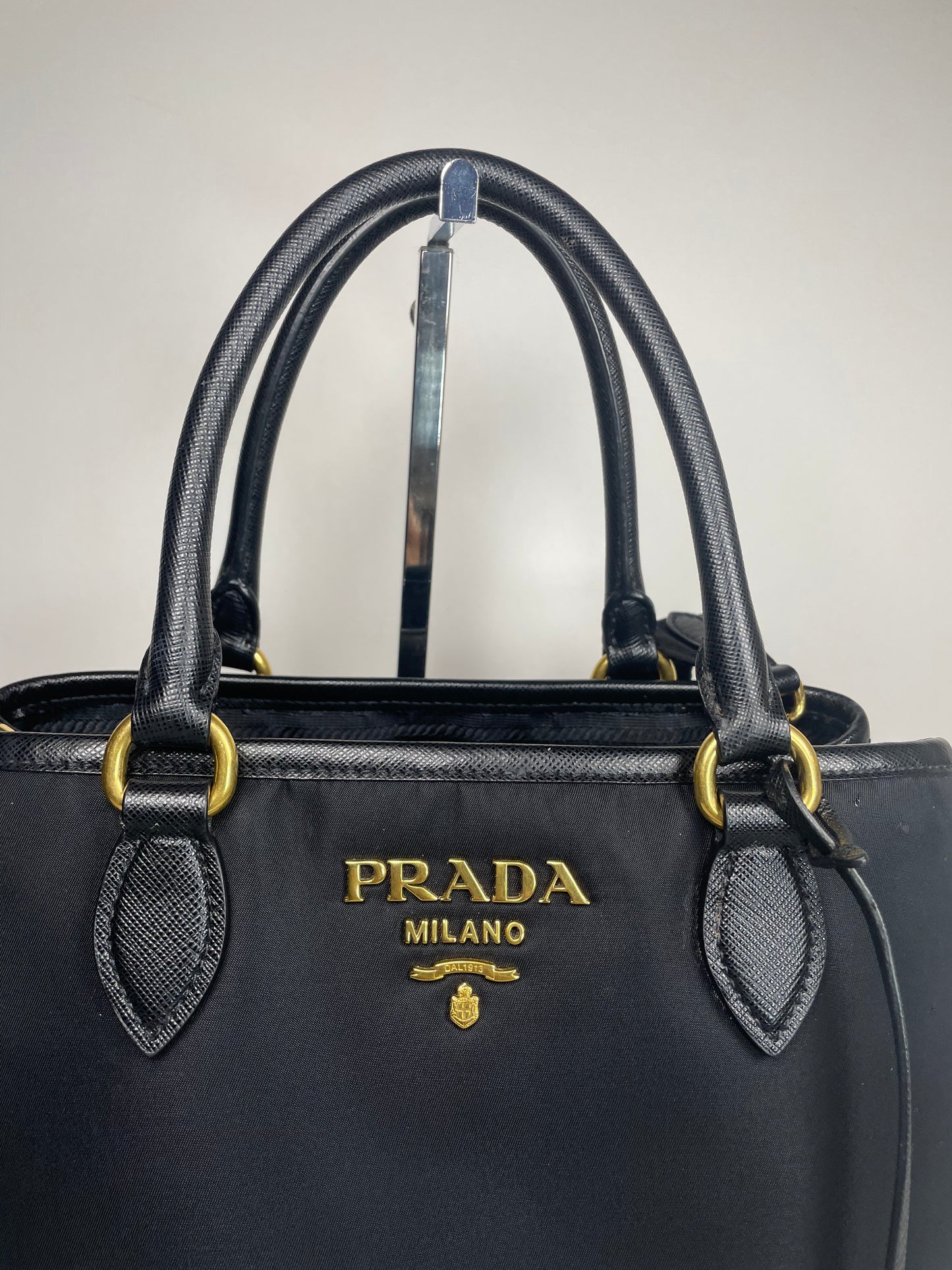 Preloved Prada Tessuto Tote Bag, Small