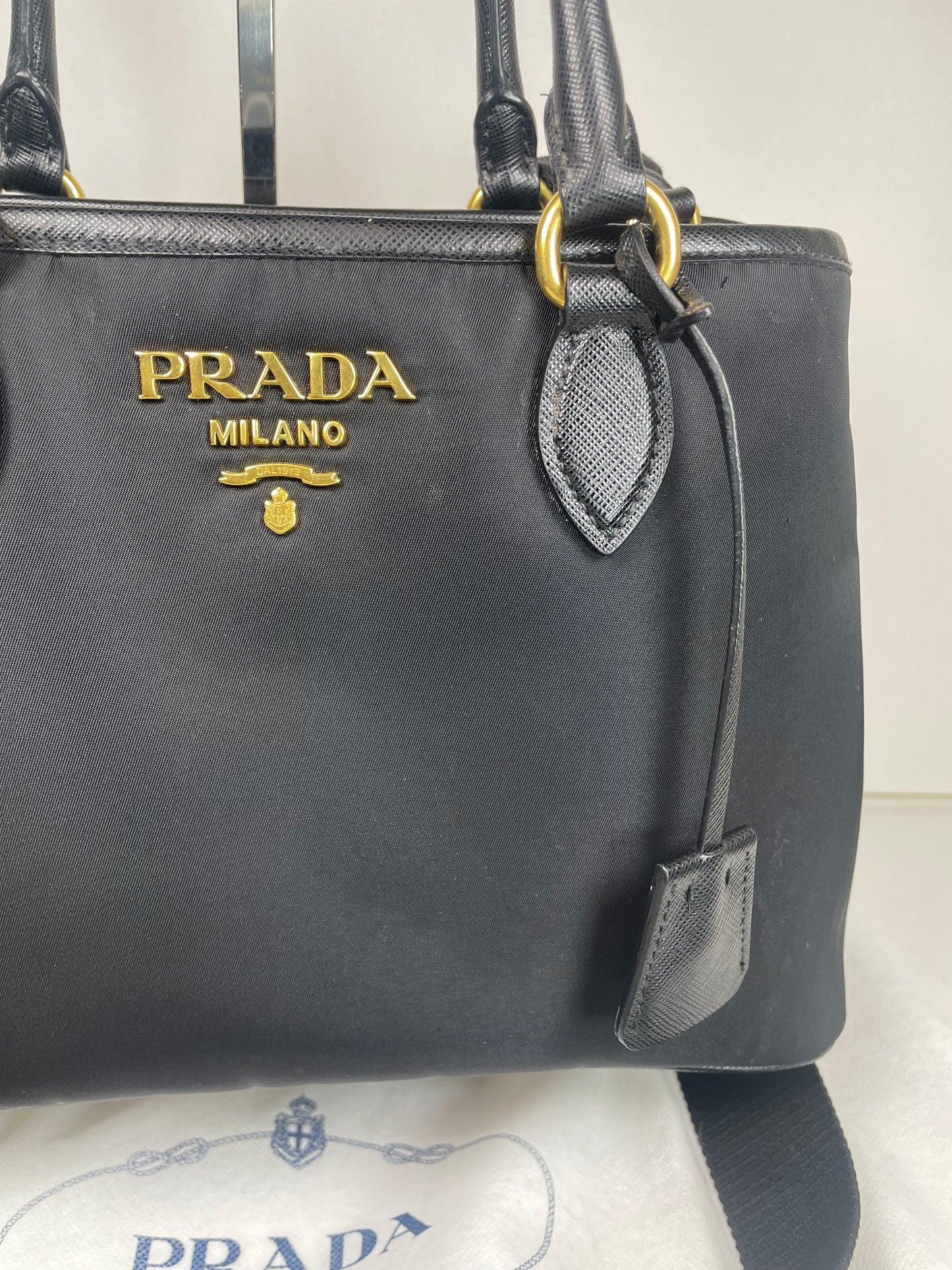 Preloved Prada Tessuto Tote Bag, Small