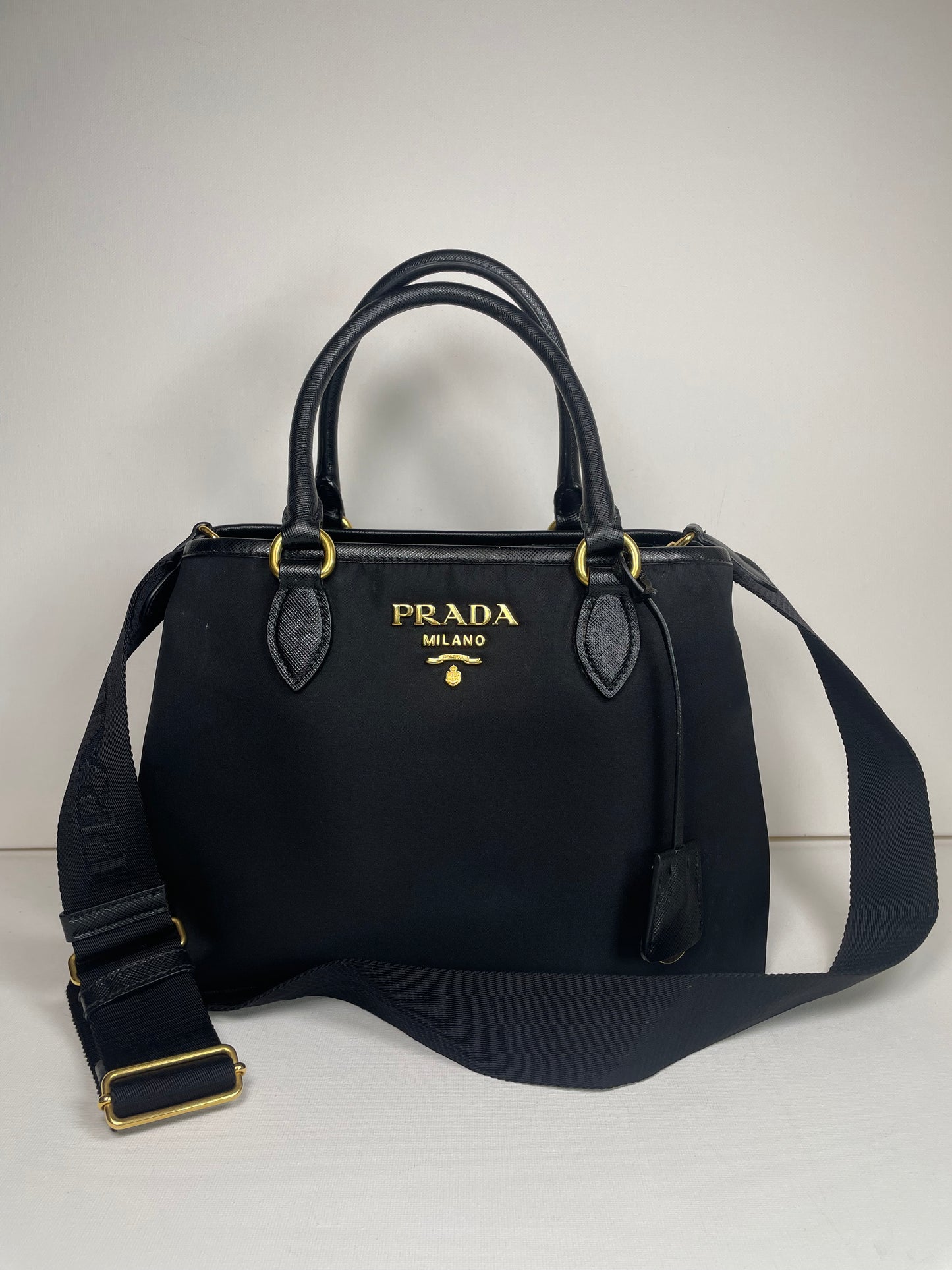 Preloved Prada Tessuto Tote Bag, Small