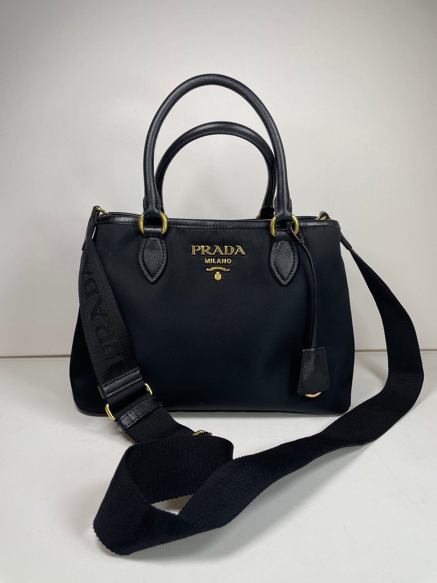 Preloved Prada Tessuto Tote Bag, Small