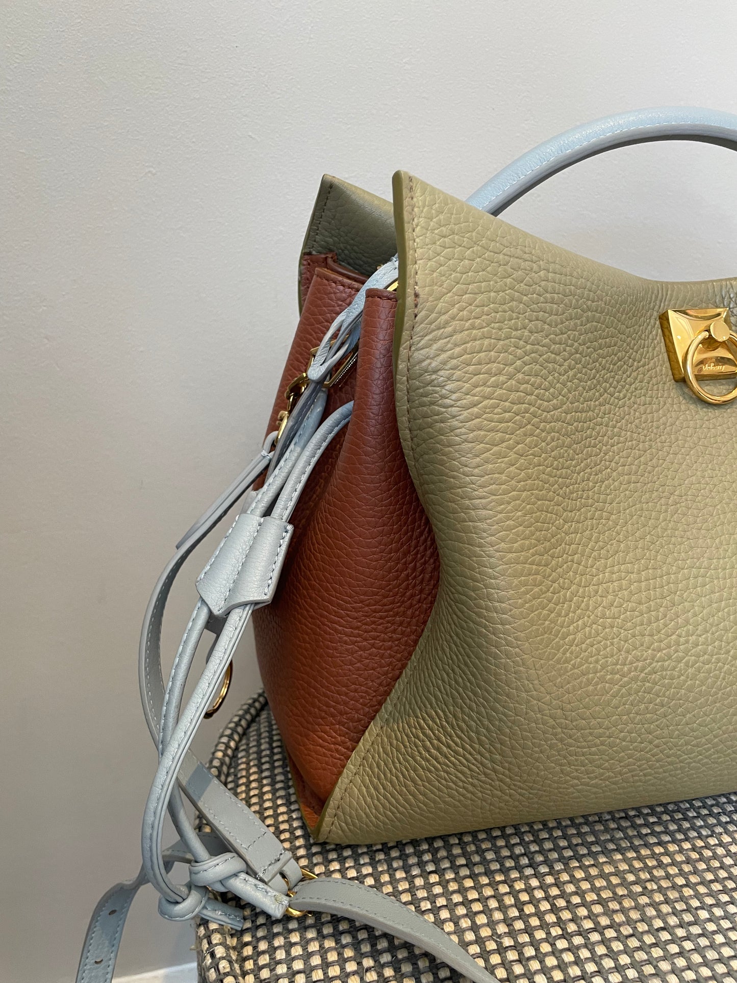 Preloved Mulberry Iris Top Handle Bag, Limited Edition, Large