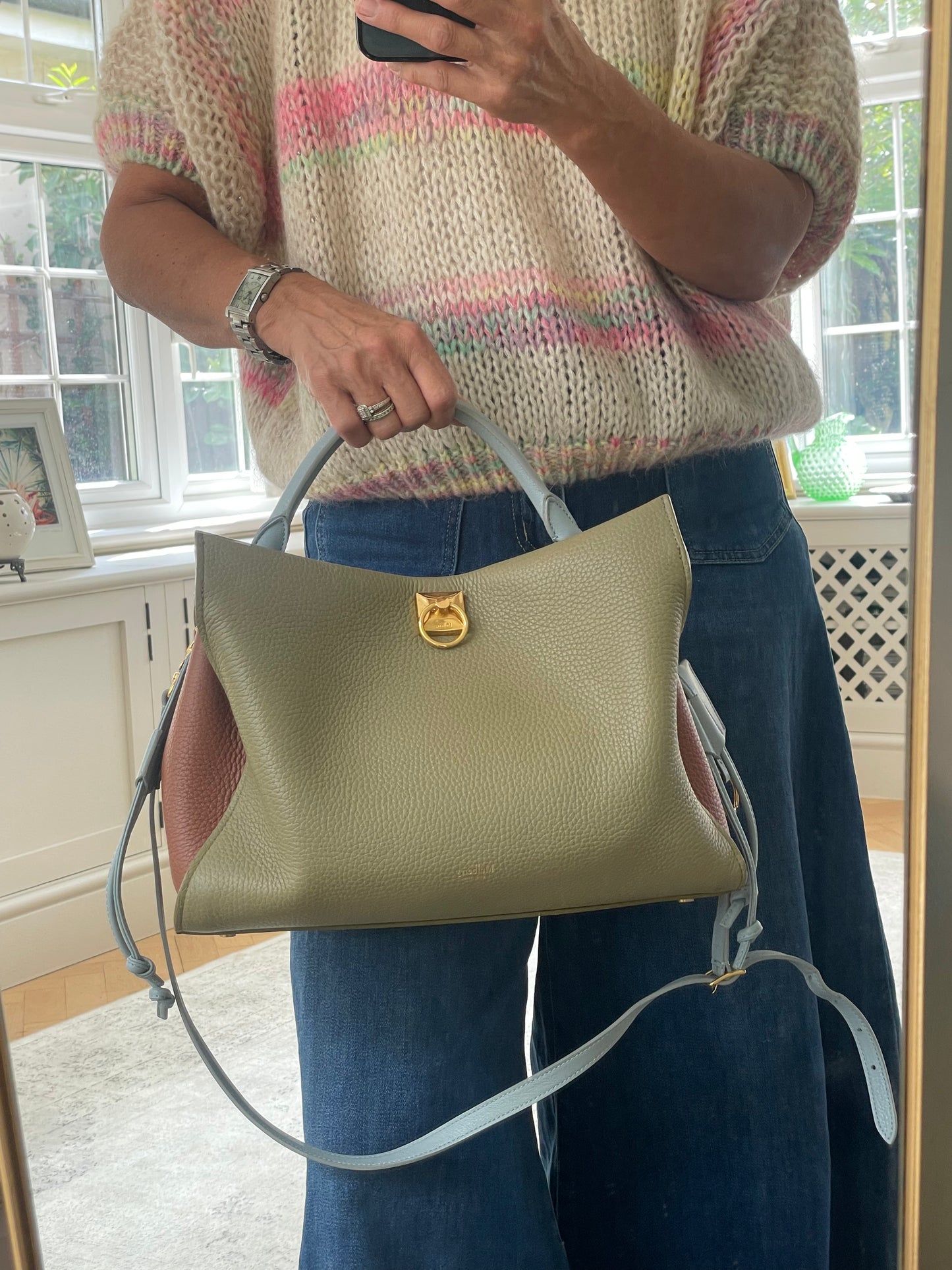 Preloved Mulberry Iris Top Handle Bag, Limited Edition, Large