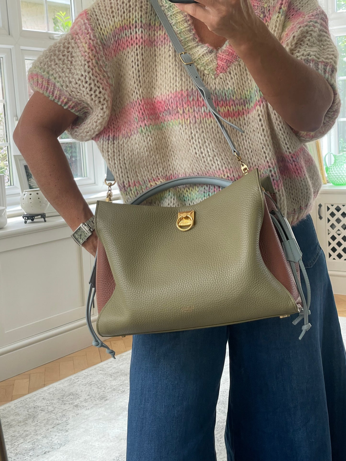 Preloved Mulberry Iris Top Handle Bag, Limited Edition, Large