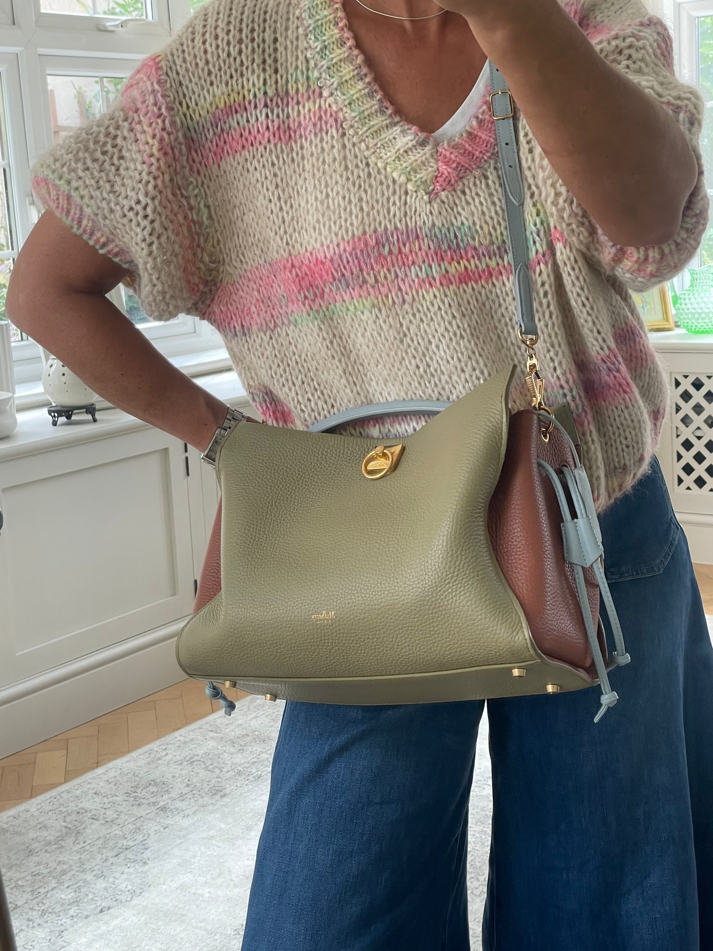 Preloved Mulberry Iris Top Handle Bag, Limited Edition, Large