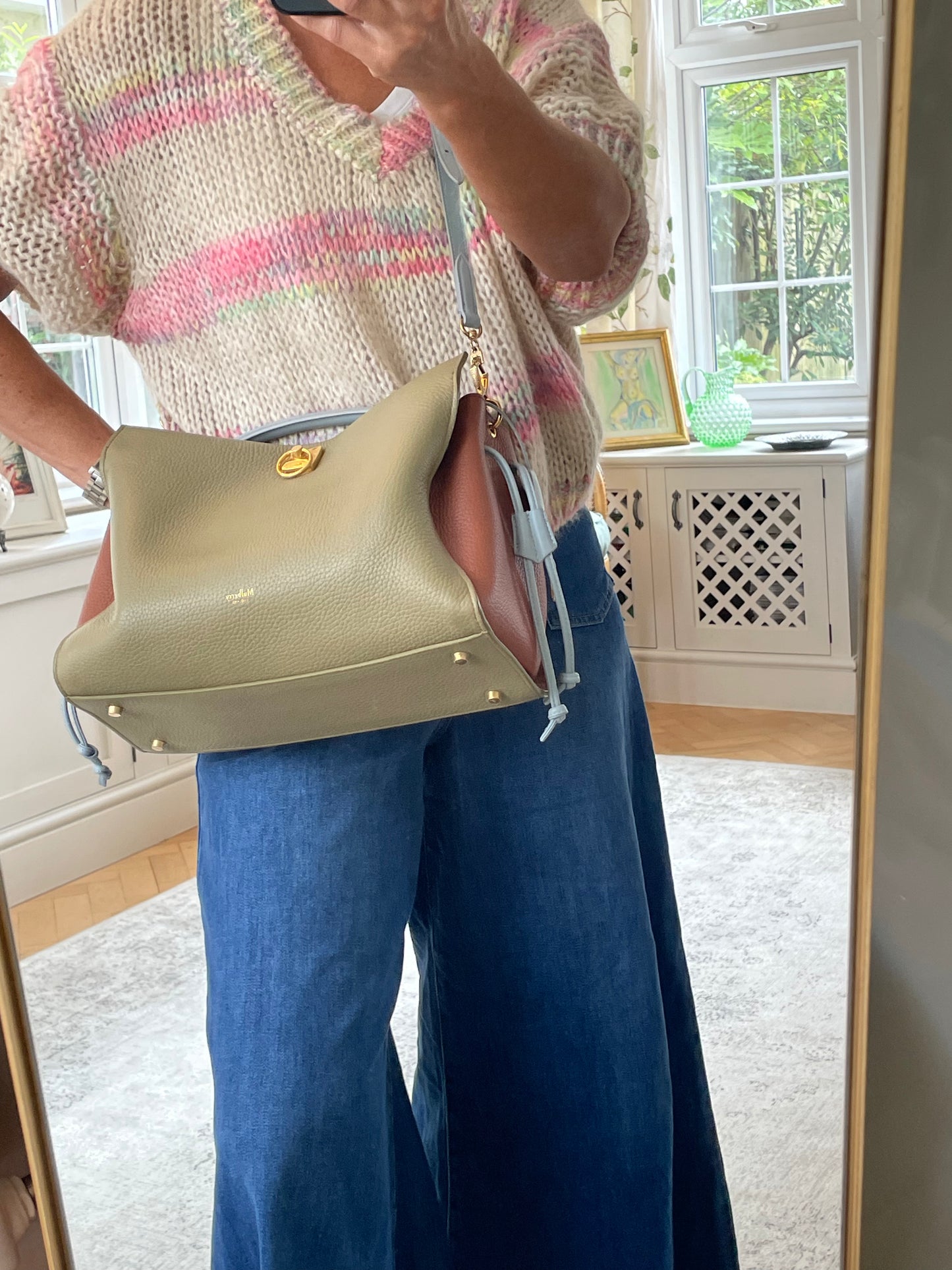 Preloved Mulberry Iris Top Handle Bag, Limited Edition, Large