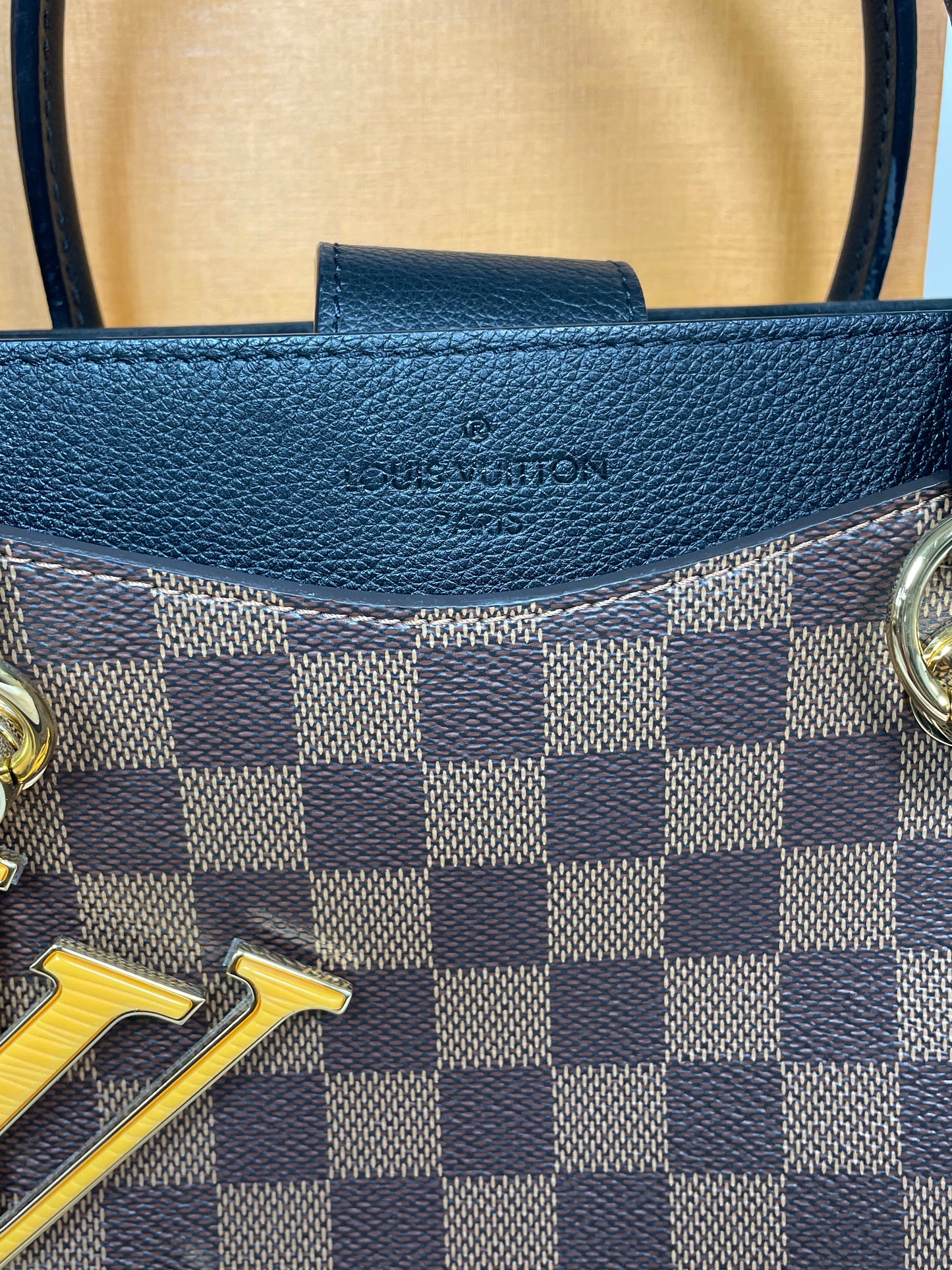 Preloved Louis Vuitton Damier Ebene Riverside Tote Bag