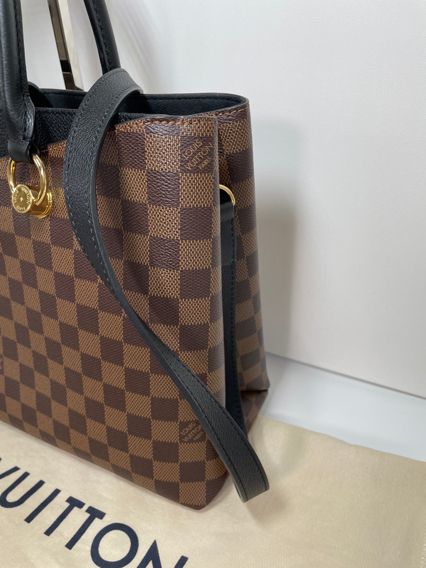 Preloved Louis Vuitton Damier Ebene Riverside Tote Bag