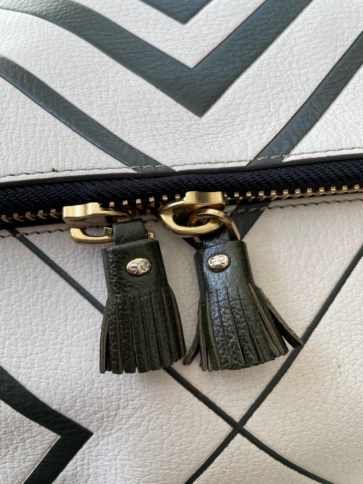 Preloved Anya Hindmarch Maxi Zip Satchel Bag