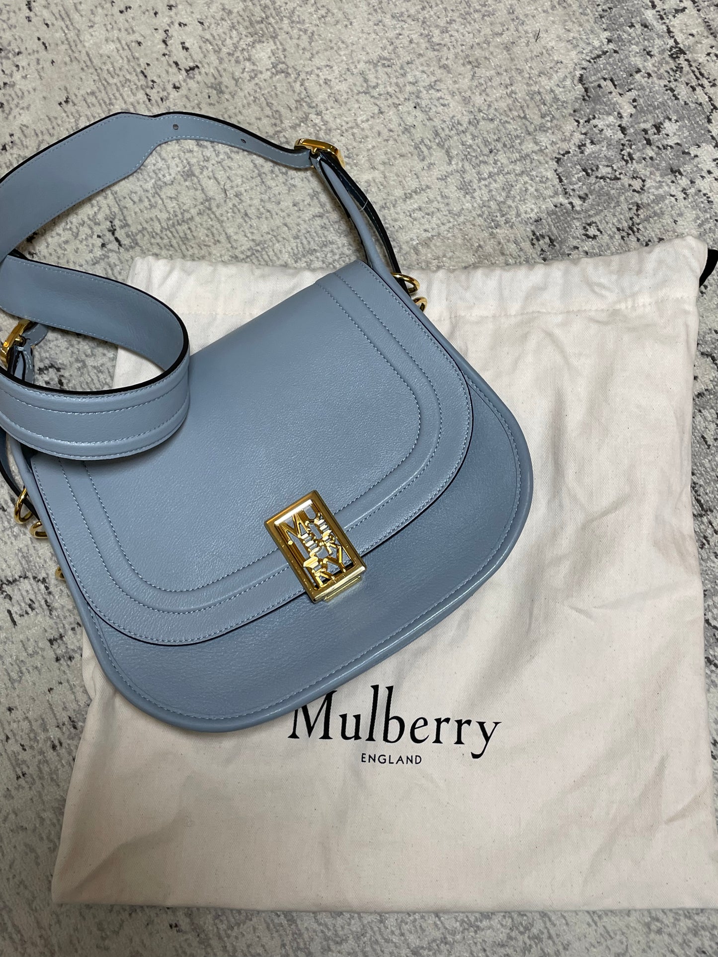 Preloved Mulberry Sadie Satchel Bag, Large