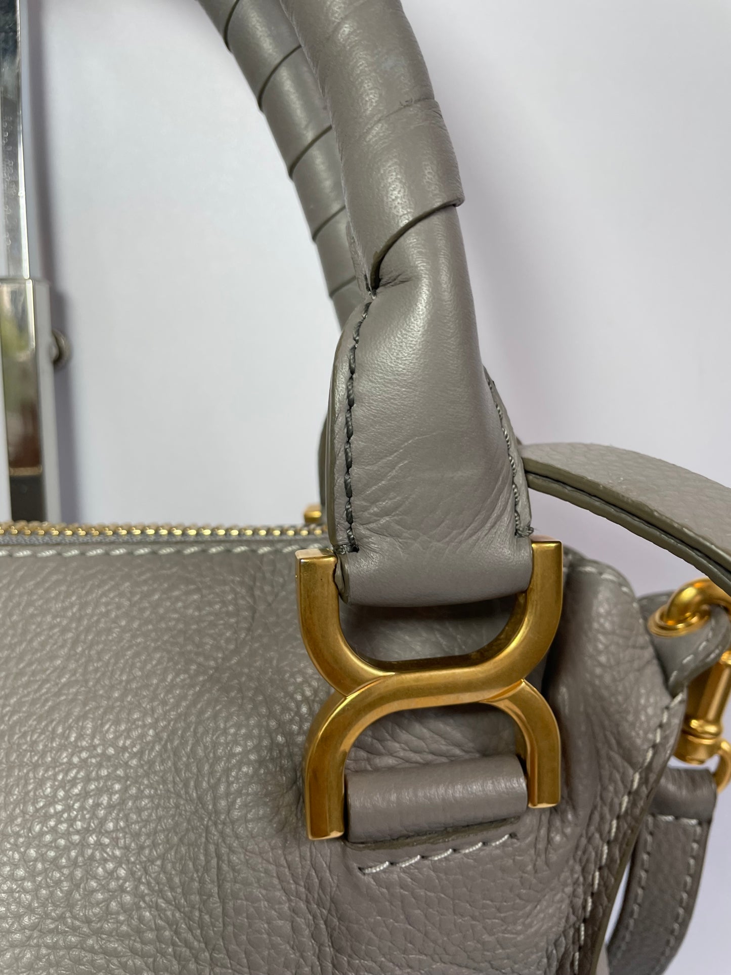 Preloved Chloe Marcie Satchel Bag with Long Strap, Small